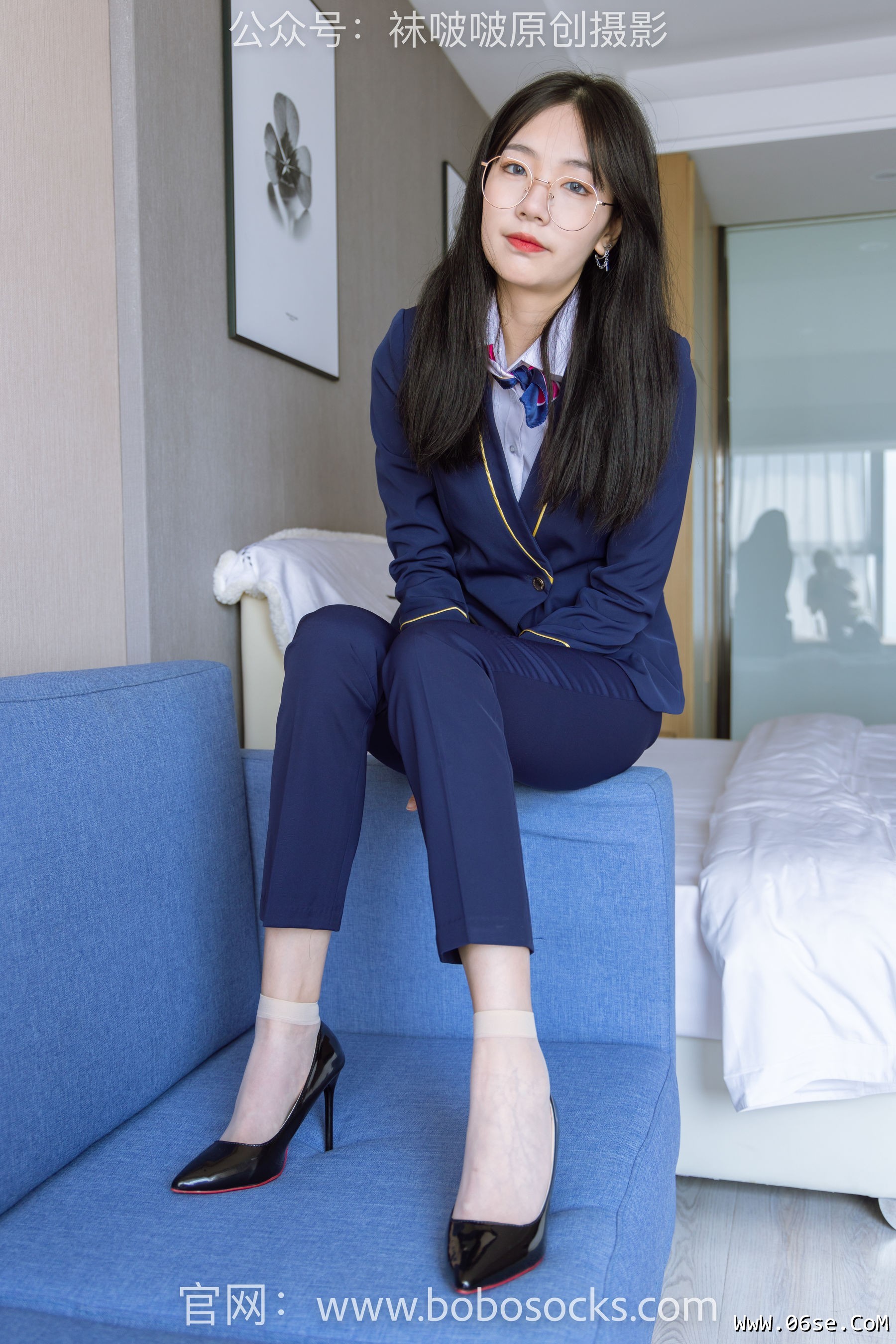 图片[67]-BoBoSocks袜啵啵 No.139 小甜豆-高跟鞋、短肉丝、空姐制服[140P]-六色网