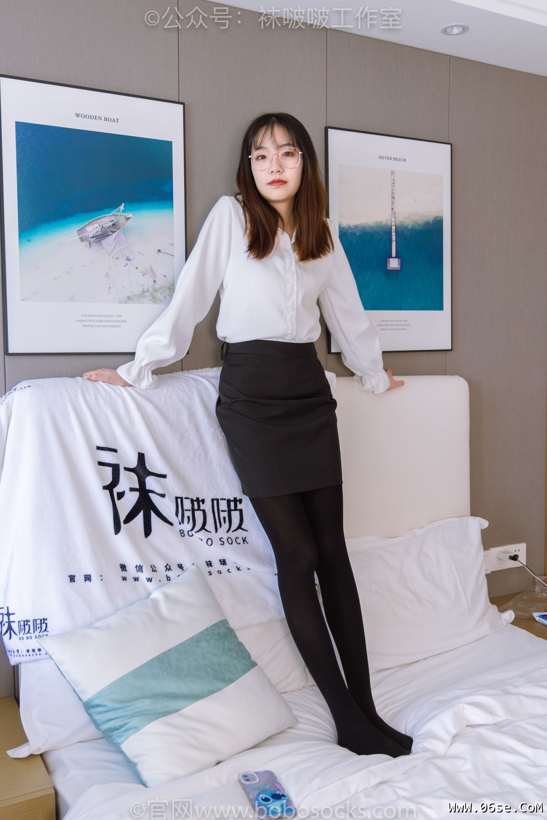 图片[122]-BoBoSocks袜啵啵 No.090 小甜豆-高跟鞋、厚黑丝[140P]-六色网