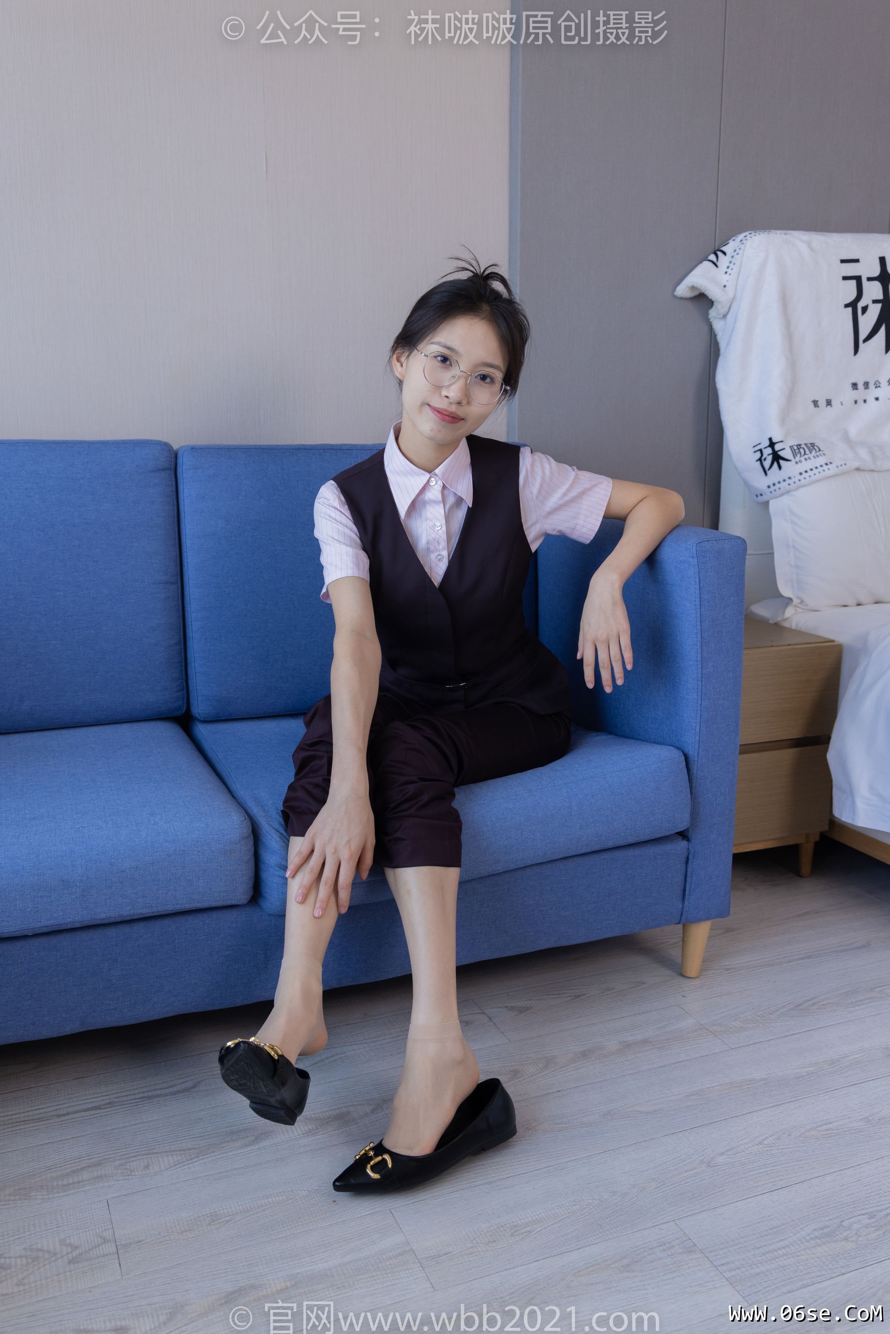 图片[89]-BoBoSocks袜啵啵 No.271 芝士 -平底鞋、短肉丝、银行制服[146P]-六色网