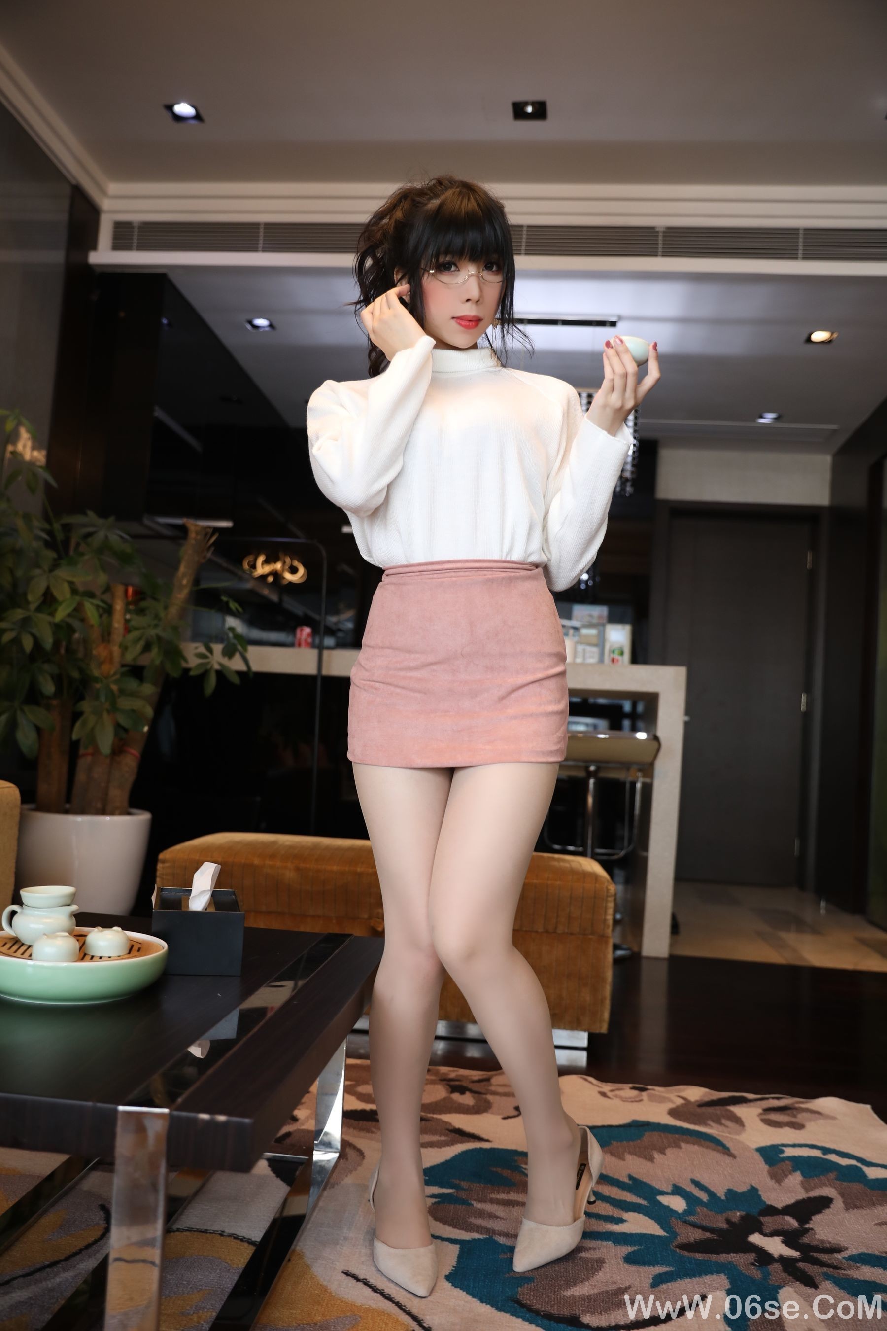 图片[10]-二次元巨乳美女鹿野希 单马尾眼镜娘[101P]-六色网