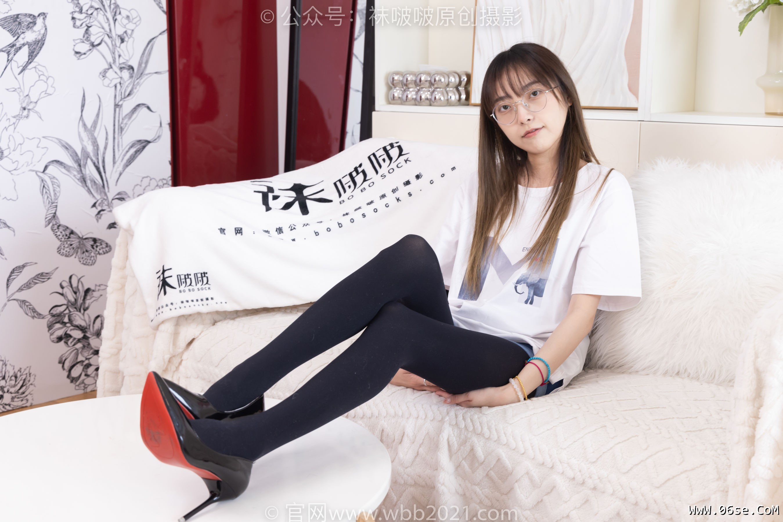 图片[91]-BoBoSocks袜啵啵 No.330 稚予 -高跟鞋、厚黑丝[150P]-六色网