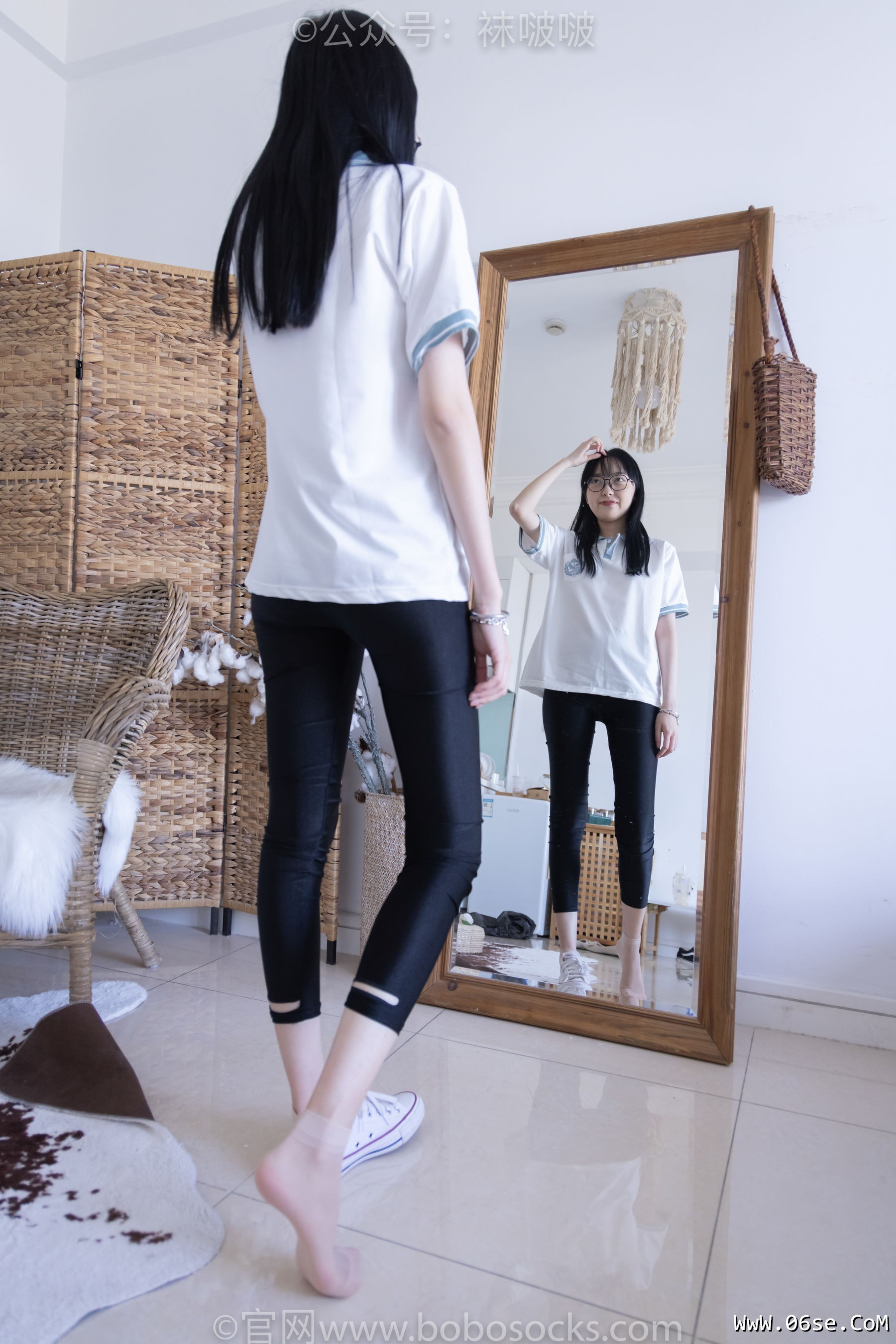 图片[72]-BoBoSocks袜啵啵 No.044 稚予-贝壳头、匡威帆布鞋、短肉丝[154P]-六色网
