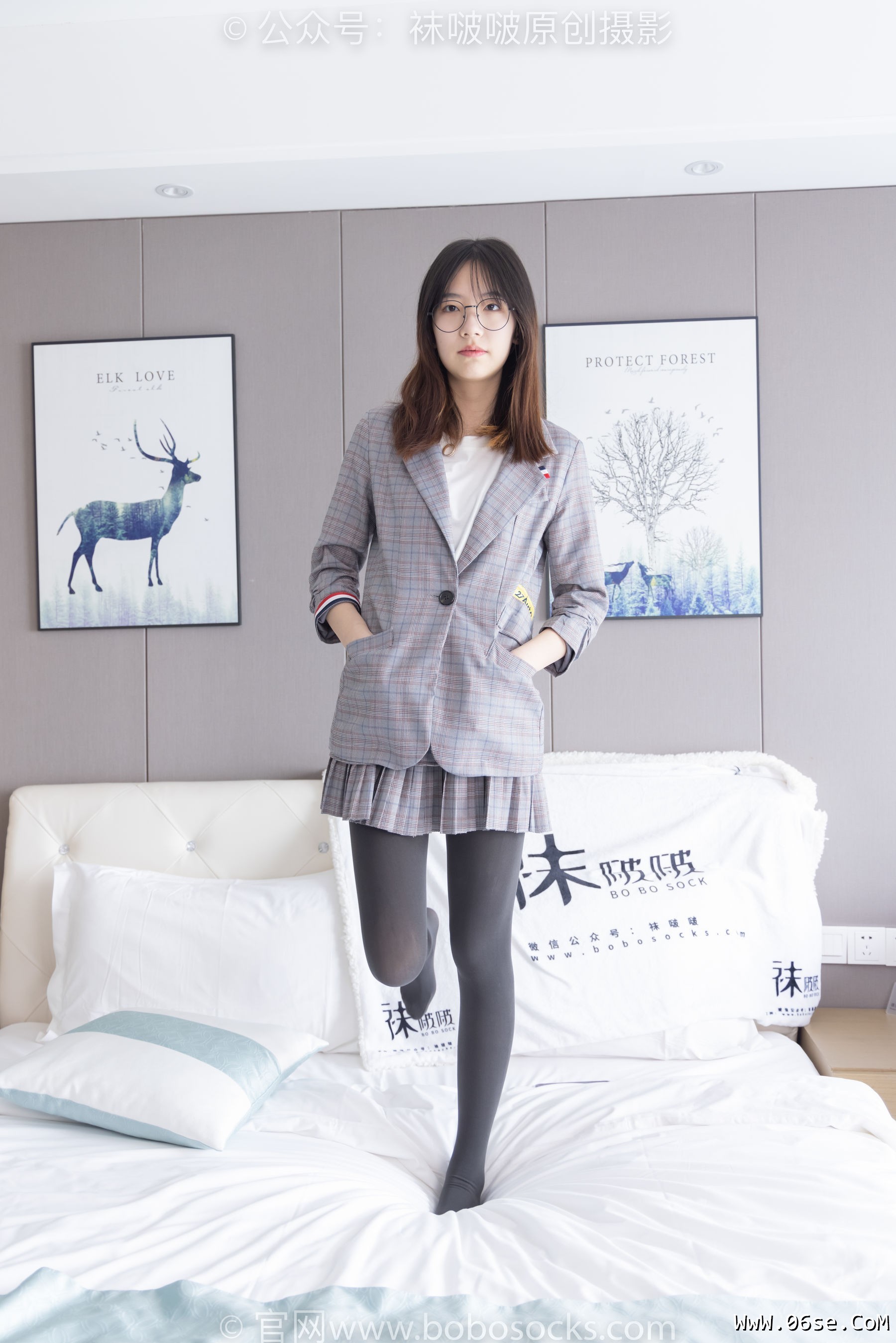 图片[128]-BoBoSocks袜啵啵 No.210 小甜豆 -皮鞋、厚灰丝、ol装[140P]-六色网
