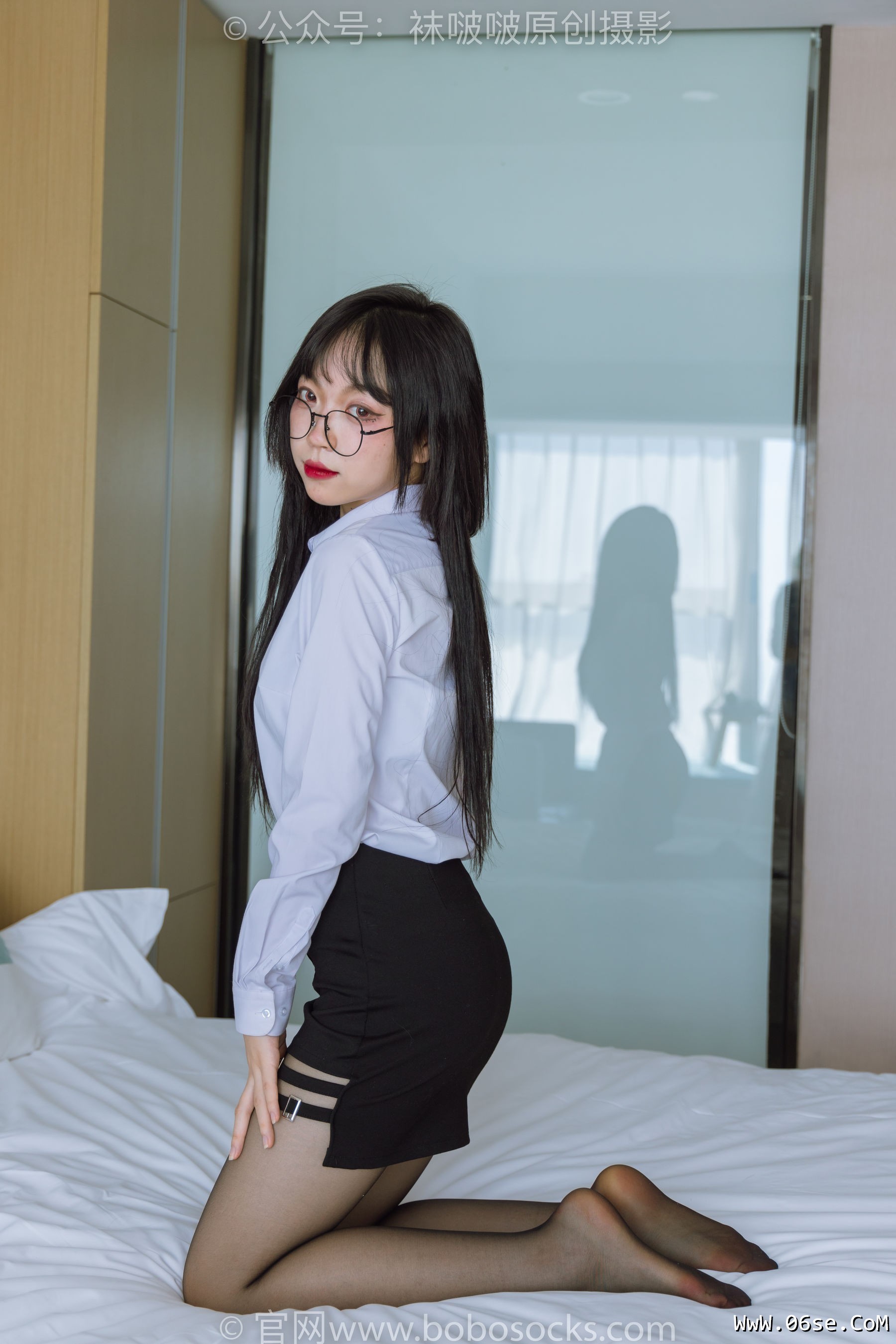 图片[102]-BoBoSocks袜啵啵 No.185 周周-ol制服、高跟鞋、黑丝[140P]-六色网