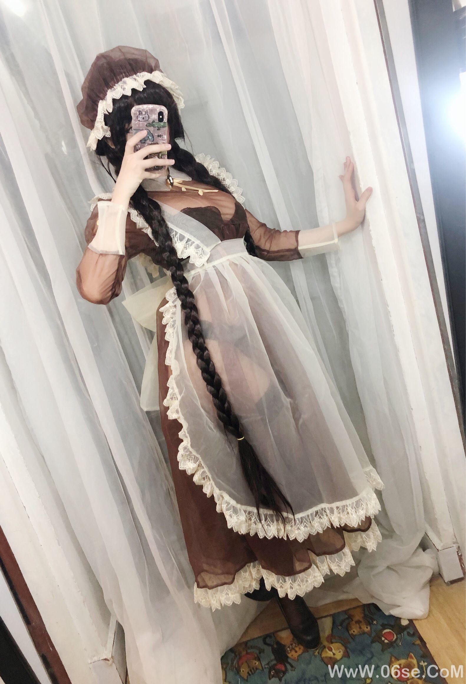 图片[2]-二次元巨乳美女鹿野希 透明女仆[97P]-六色网