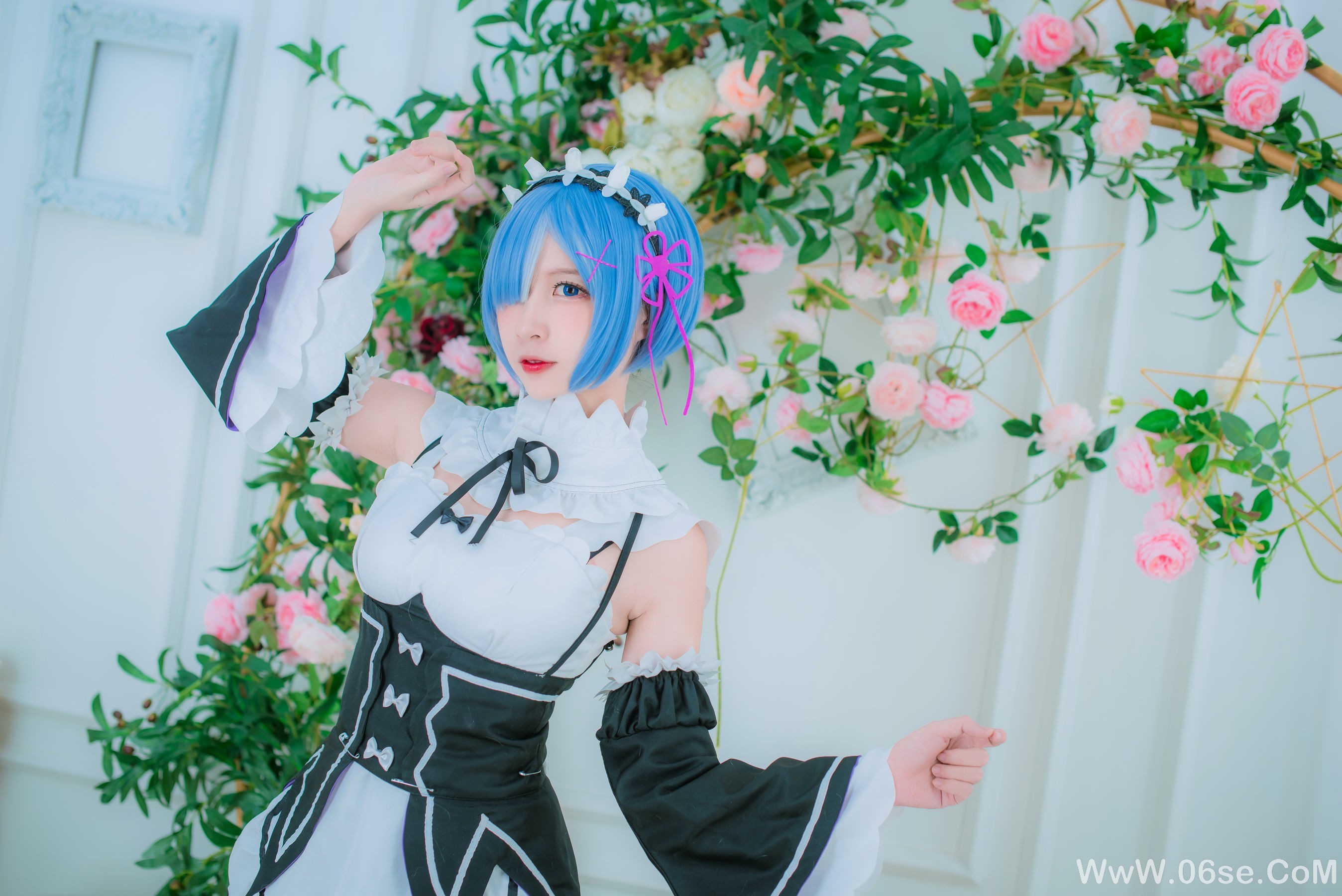 图片[20]-人气Coser二佐Nisa 蕾姆女仆[33P]-六色网