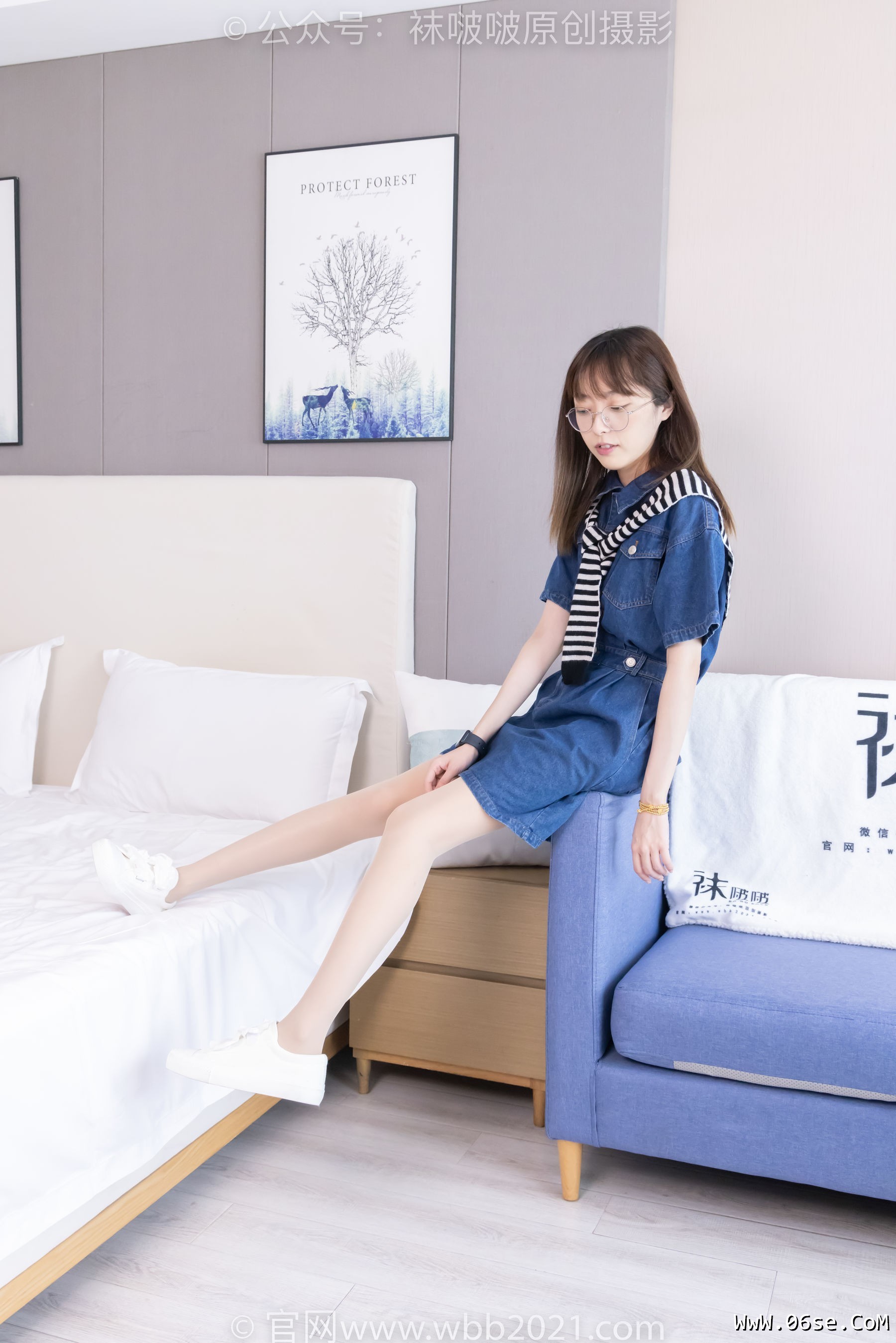 图片[20]-BoBoSocks袜啵啵 No.435 稚予 -板鞋、运动鞋、白丝、肉丝[150P]-六色网