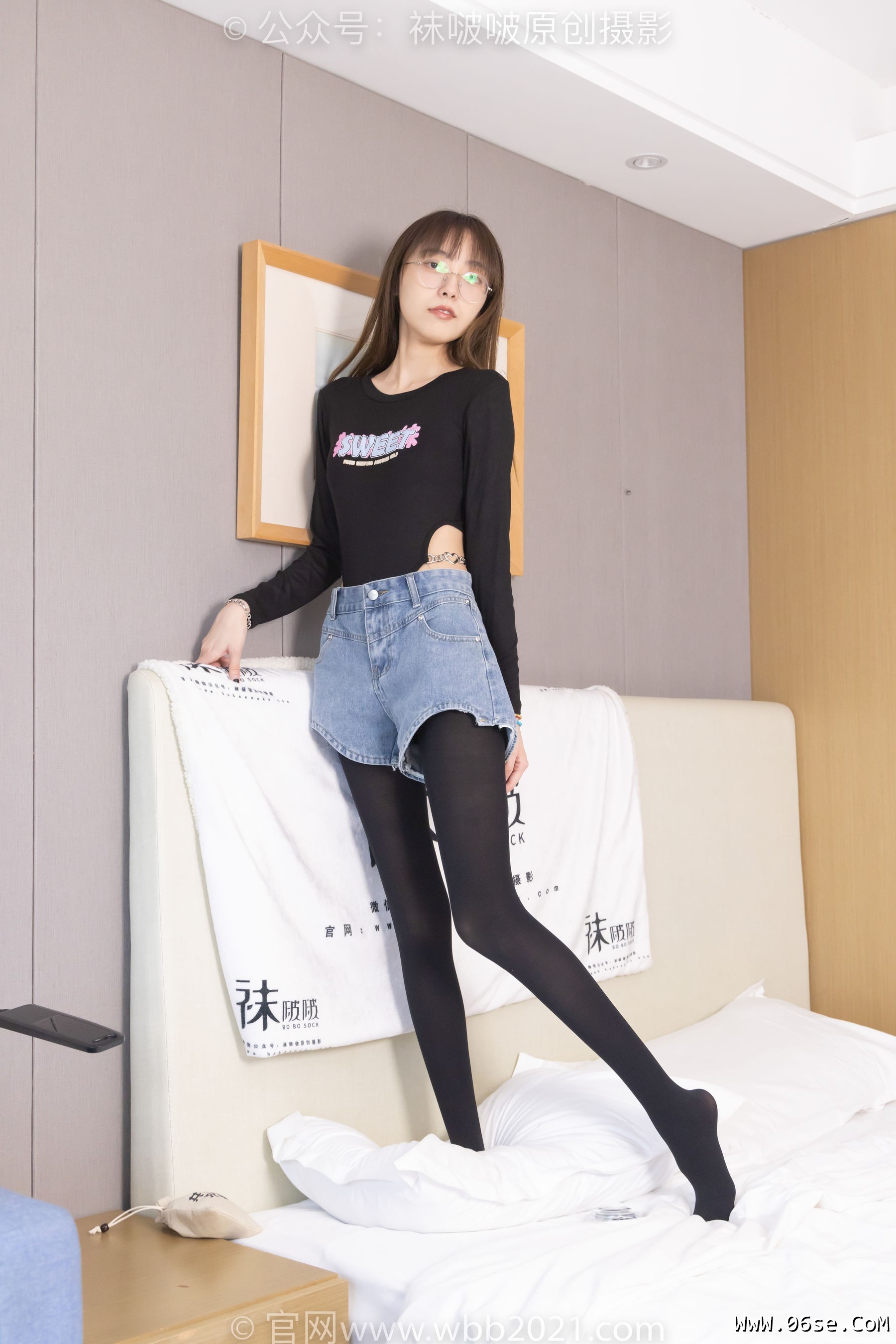 图片[150]-BoBoSocks袜啵啵 No.321 稚予 -高跟鞋、厚黑丝[150P]-六色网