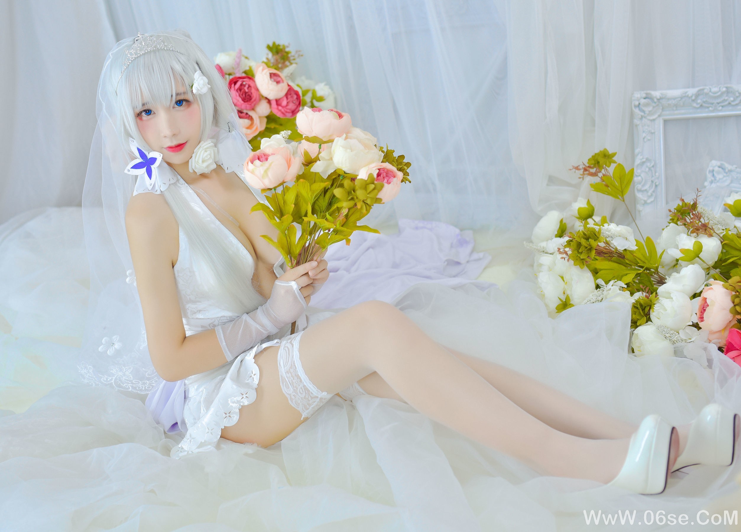 图片[11]-动漫博主九曲Jean 婚纱[22P]-六色网