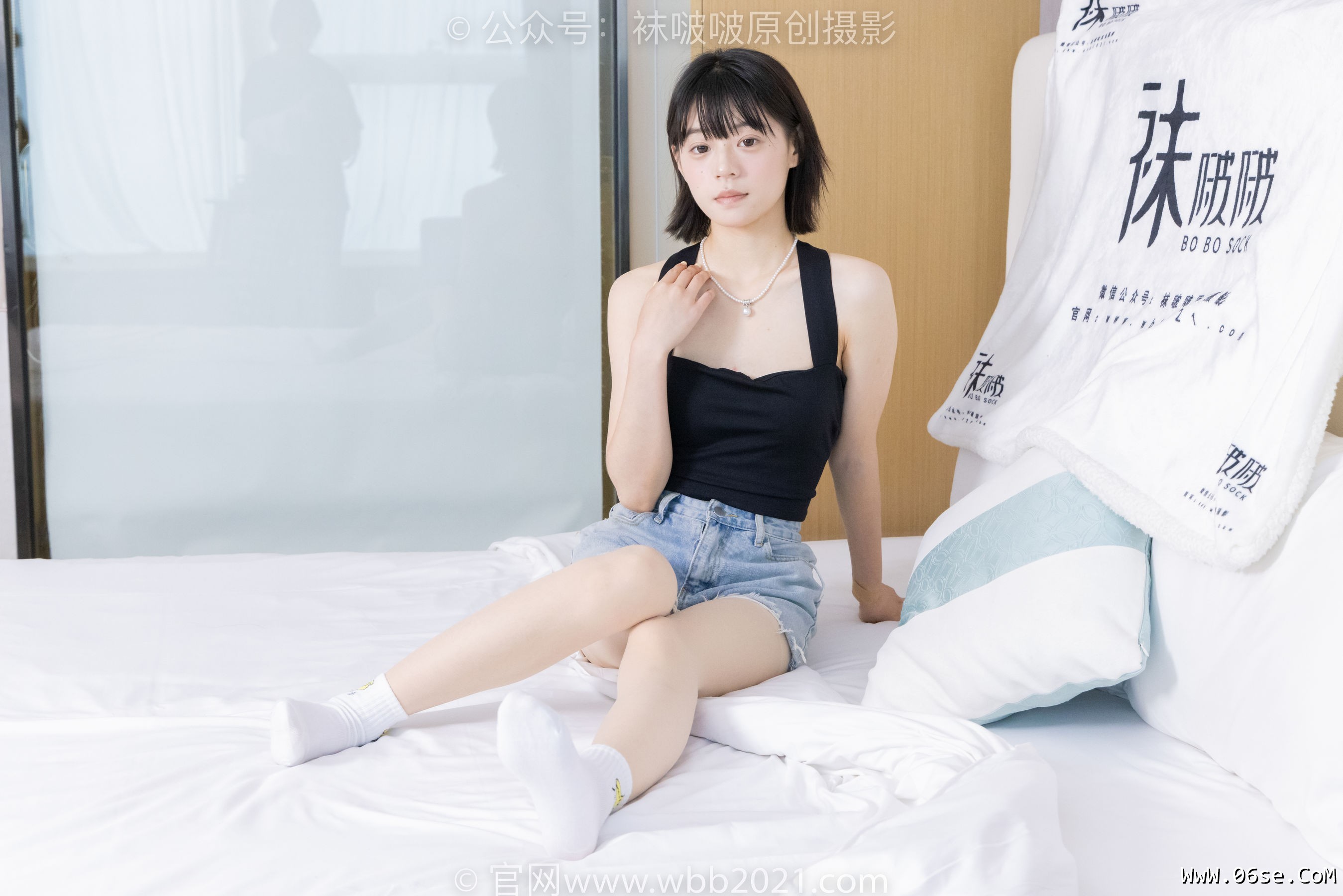 图片[133]-BoBoSocks袜啵啵 No.422 糯米 -长靴、白棉袜、肉丝[140P]-六色网