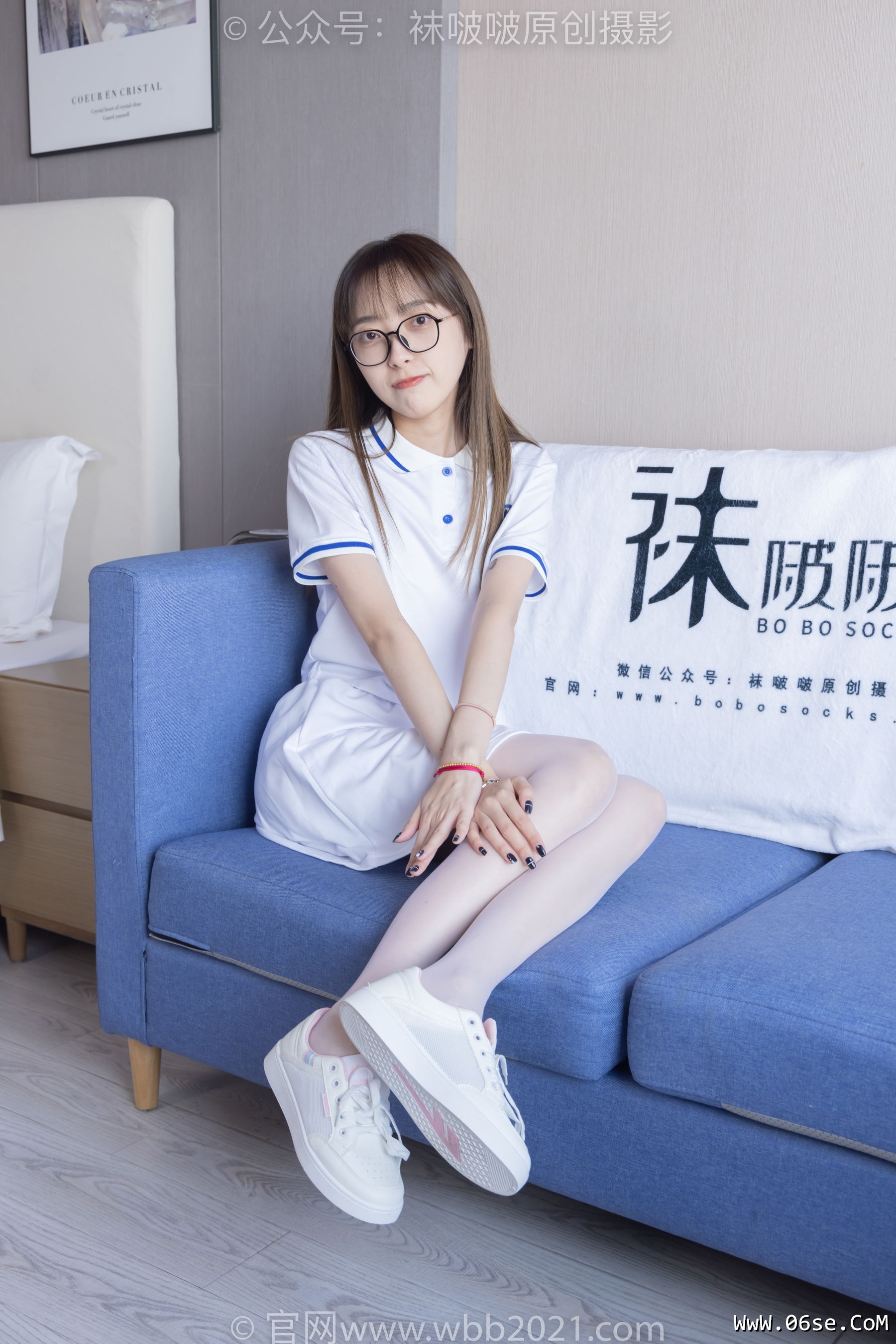 图片[79]-BoBoSocks袜啵啵 No.344 稚予 -板鞋、平底鞋、白丝[150P]-六色网