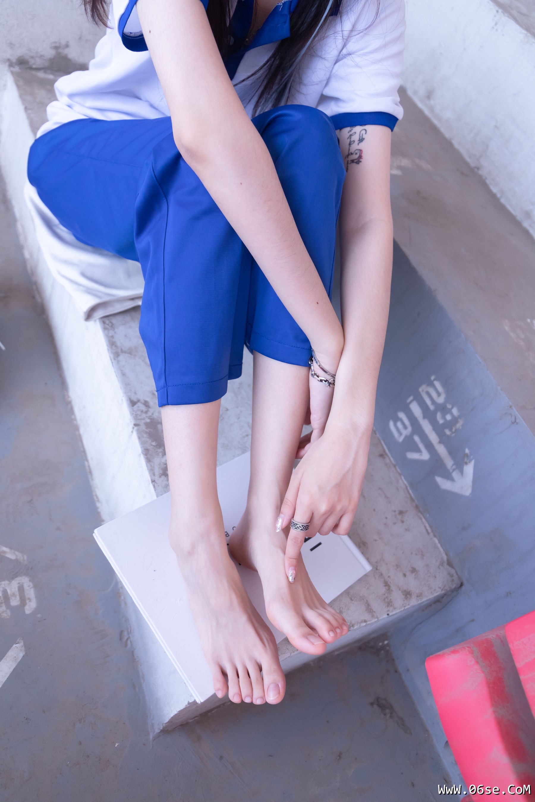 图片[120]-BoBoSocks袜啵啵 No.002 稚予-校服、贝壳头、白棉袜、裸足[139P]-六色网