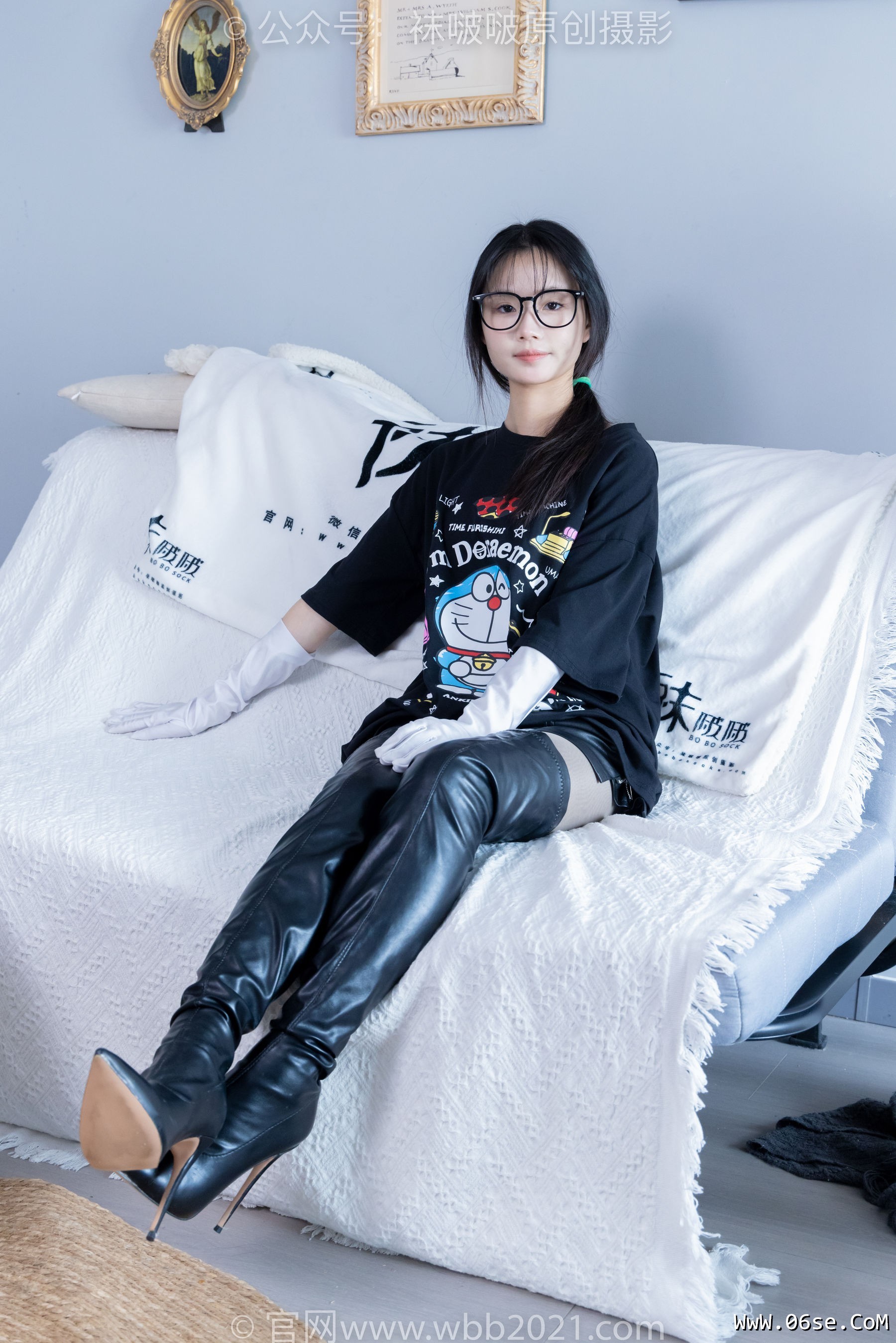 图片[62]-BoBoSocks袜啵啵 No.343 甜甜圈 -高跟长靴、黑丝打底、肉丝[150P]-六色网