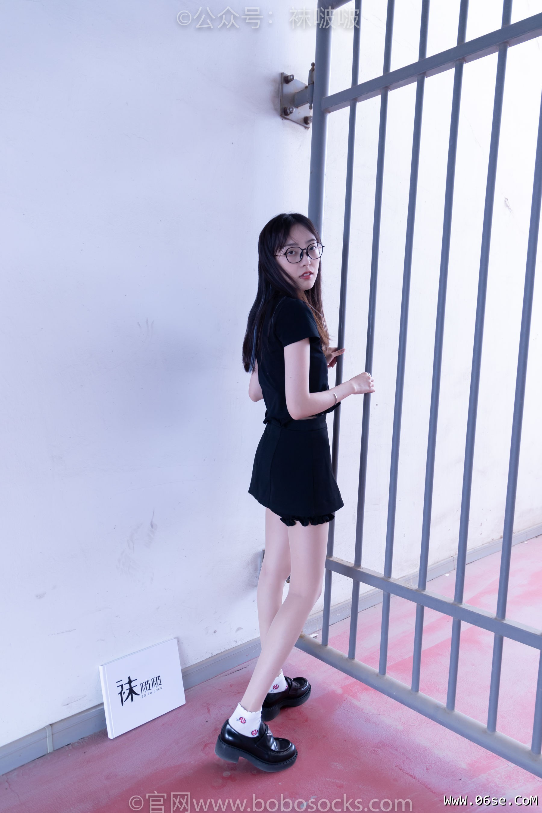 图片[16]-BoBoSocks袜啵啵 No.030 稚予- 皮鞋、短白棉袜、肉丝[141P]-六色网