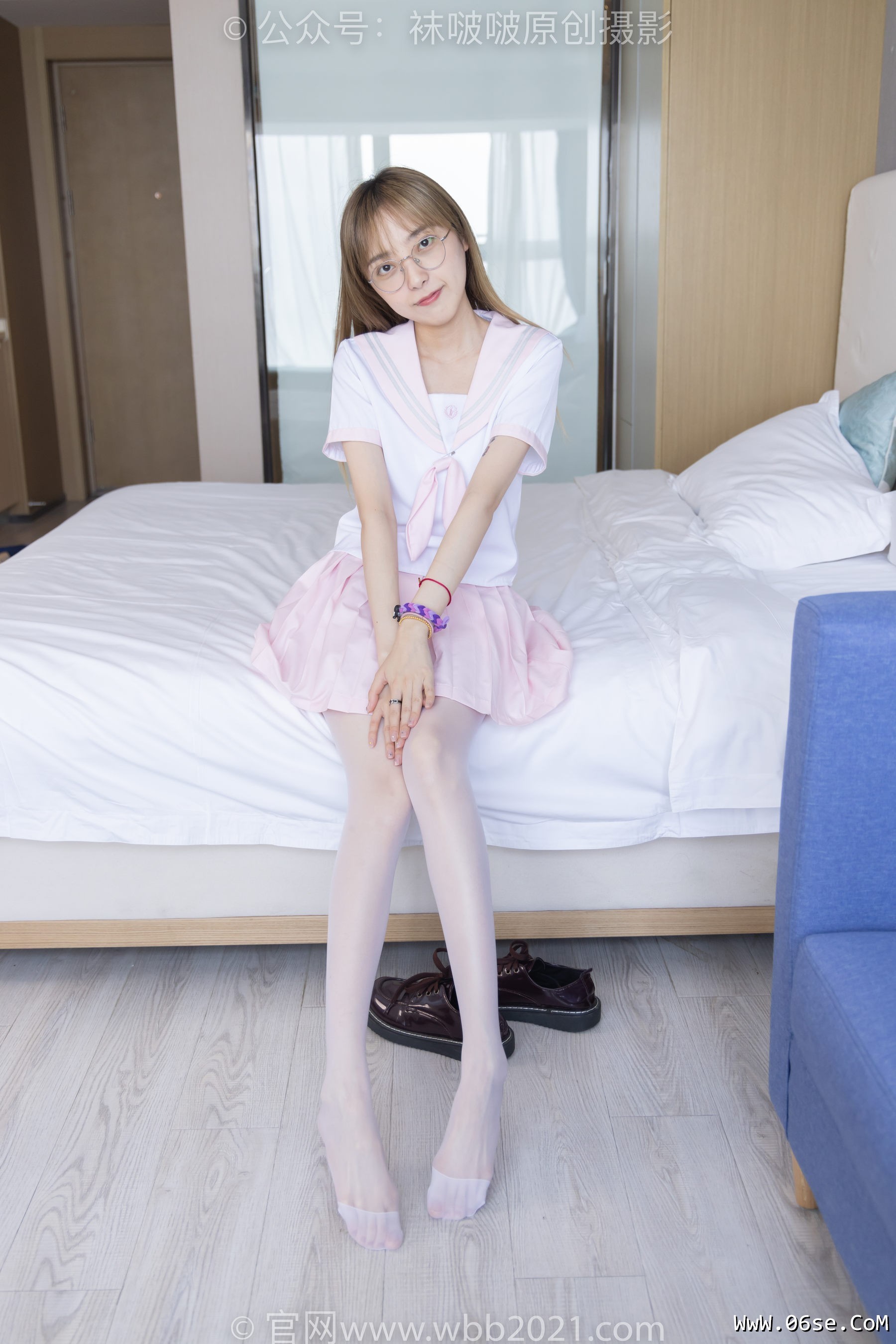 图片[31]-BoBoSocks袜啵啵 No.238 稚予-皮鞋、白丝、JK制服[153P]-六色网