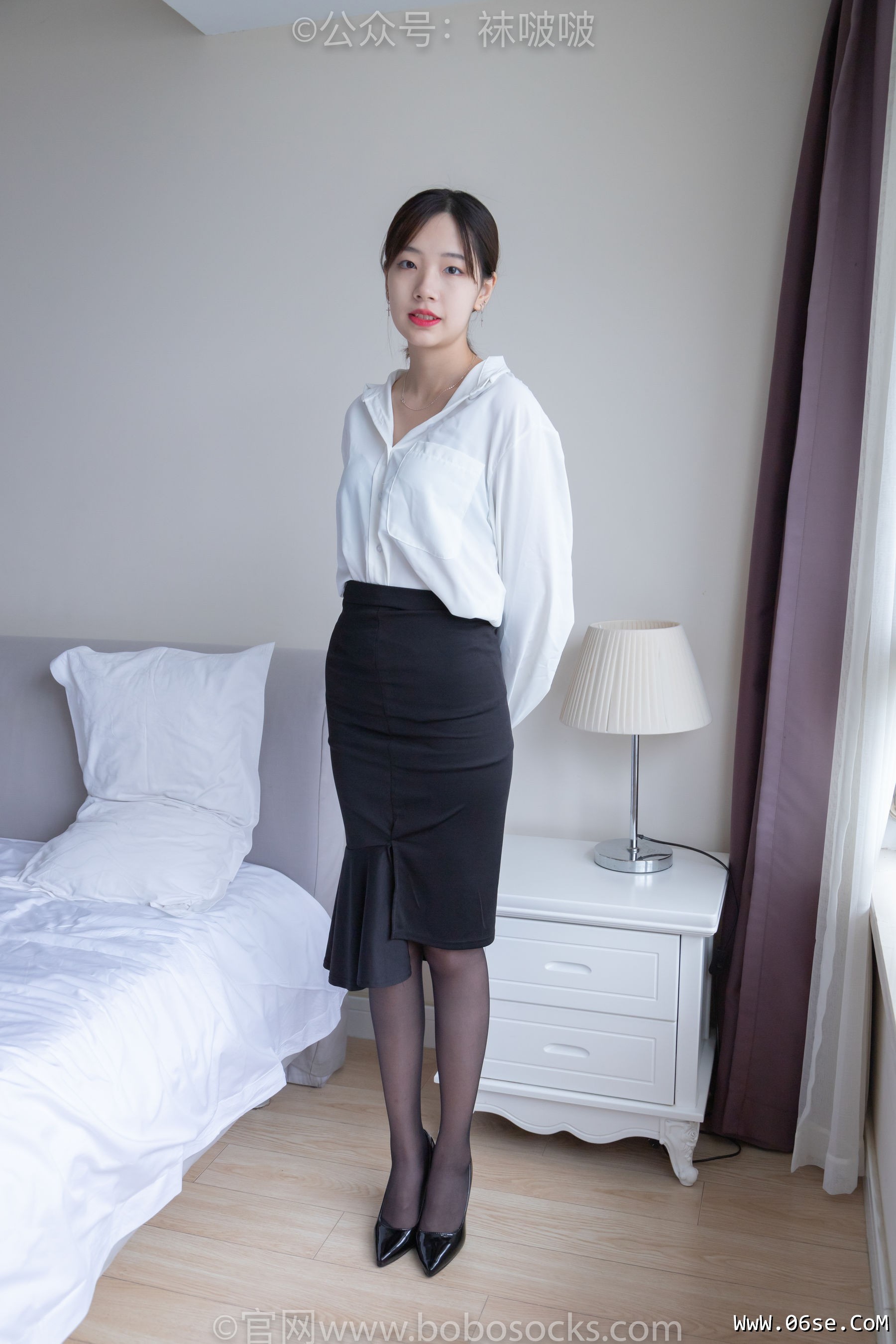 图片[8]-BoBoSocks袜啵啵 No.017 小甜豆-OL制服、高跟鞋、黑丝[131P]-六色网