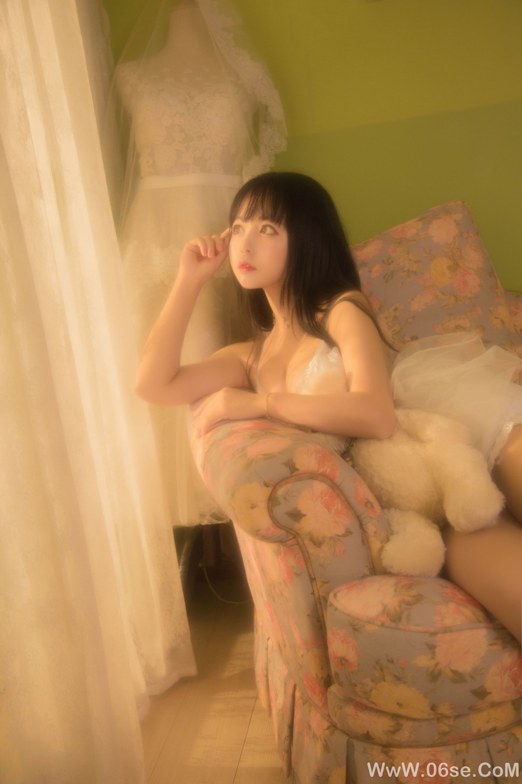 图片[22]-大眼萌妹黑猫猫OvO 少女写真[26P]-六色网