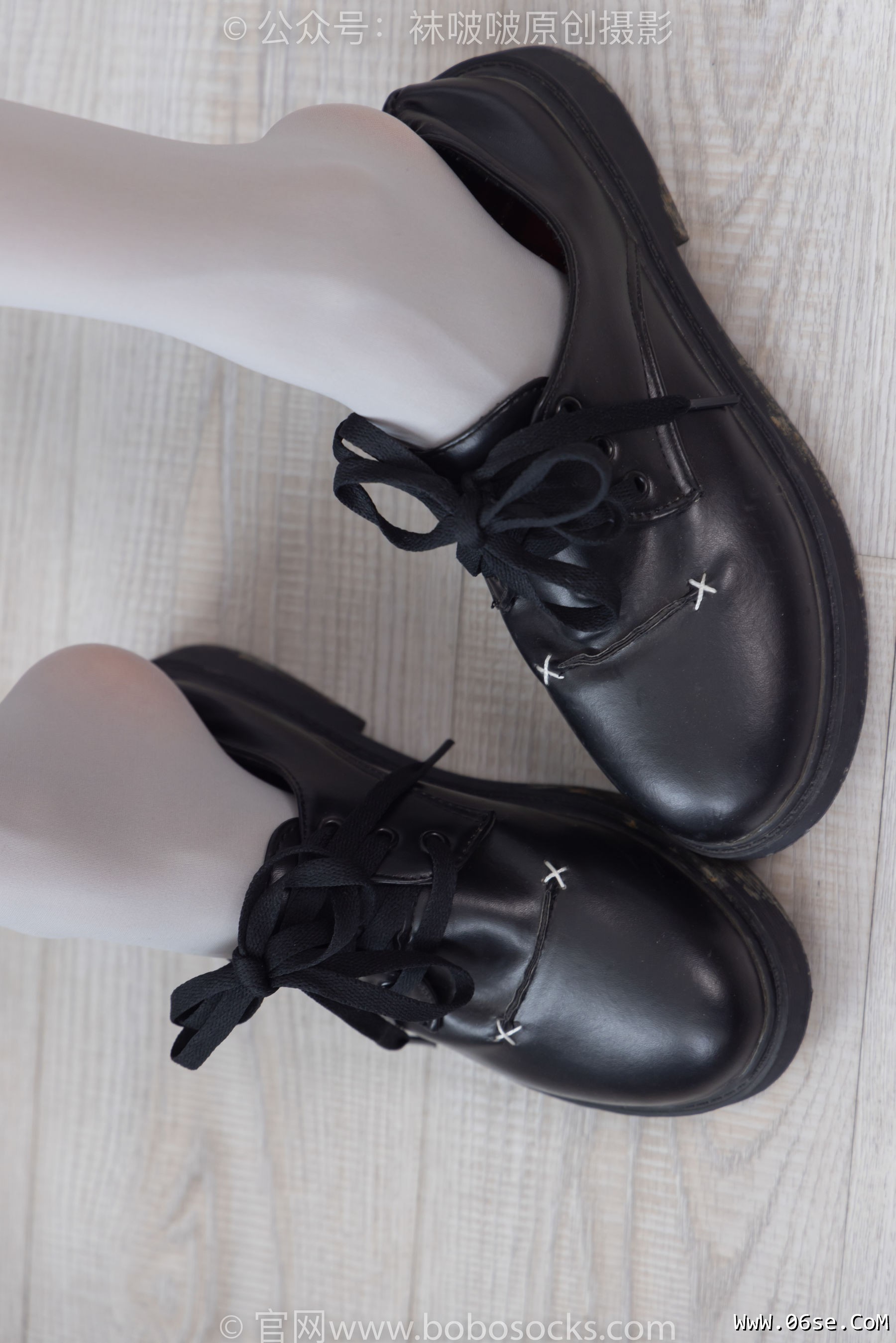 图片[78]-BoBoSocks袜啵啵 No.213 稚予 -黑皮鞋、厚灰丝[140P]-六色网