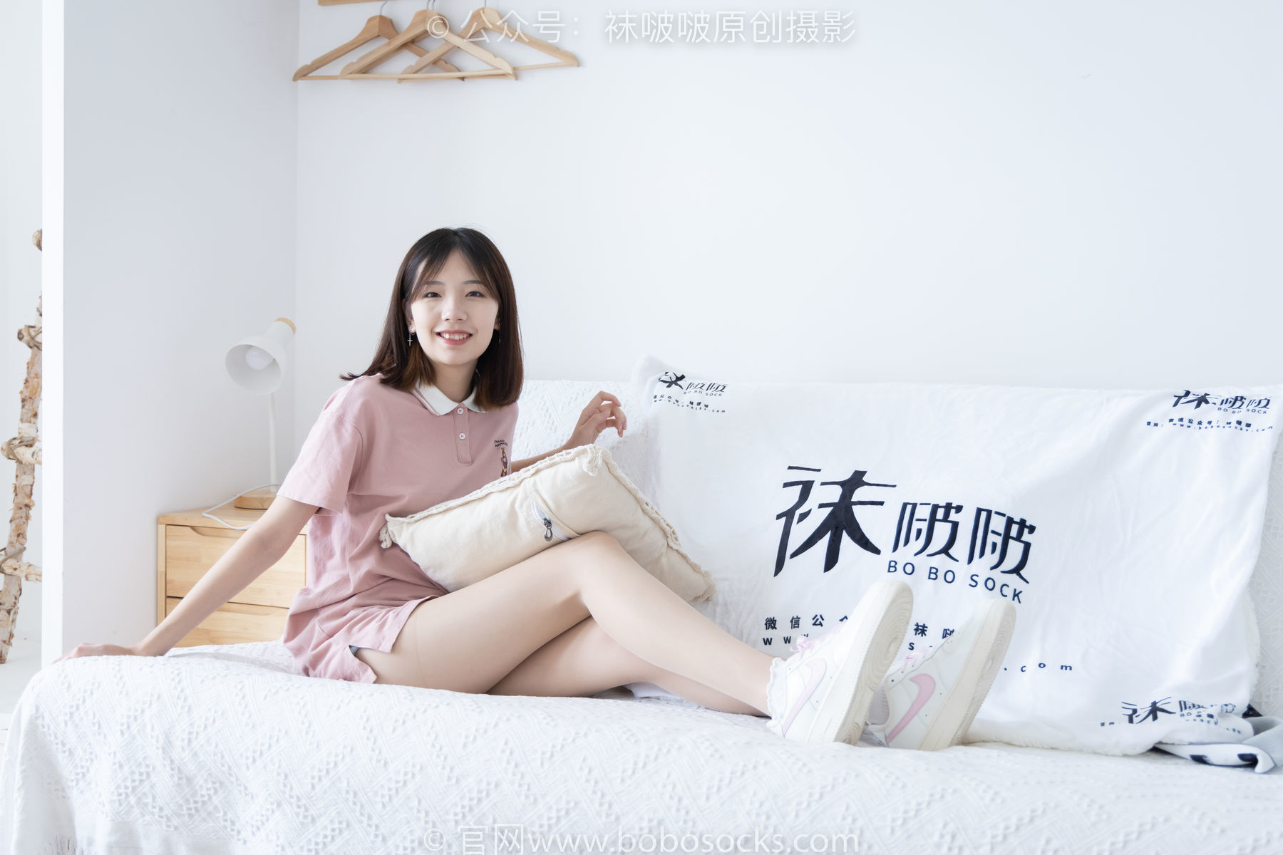 图片[43]-BoBoSocks袜啵啵 No.163 小甜豆-空军一号板鞋、白棉袜、肉丝[135P]-六色网
