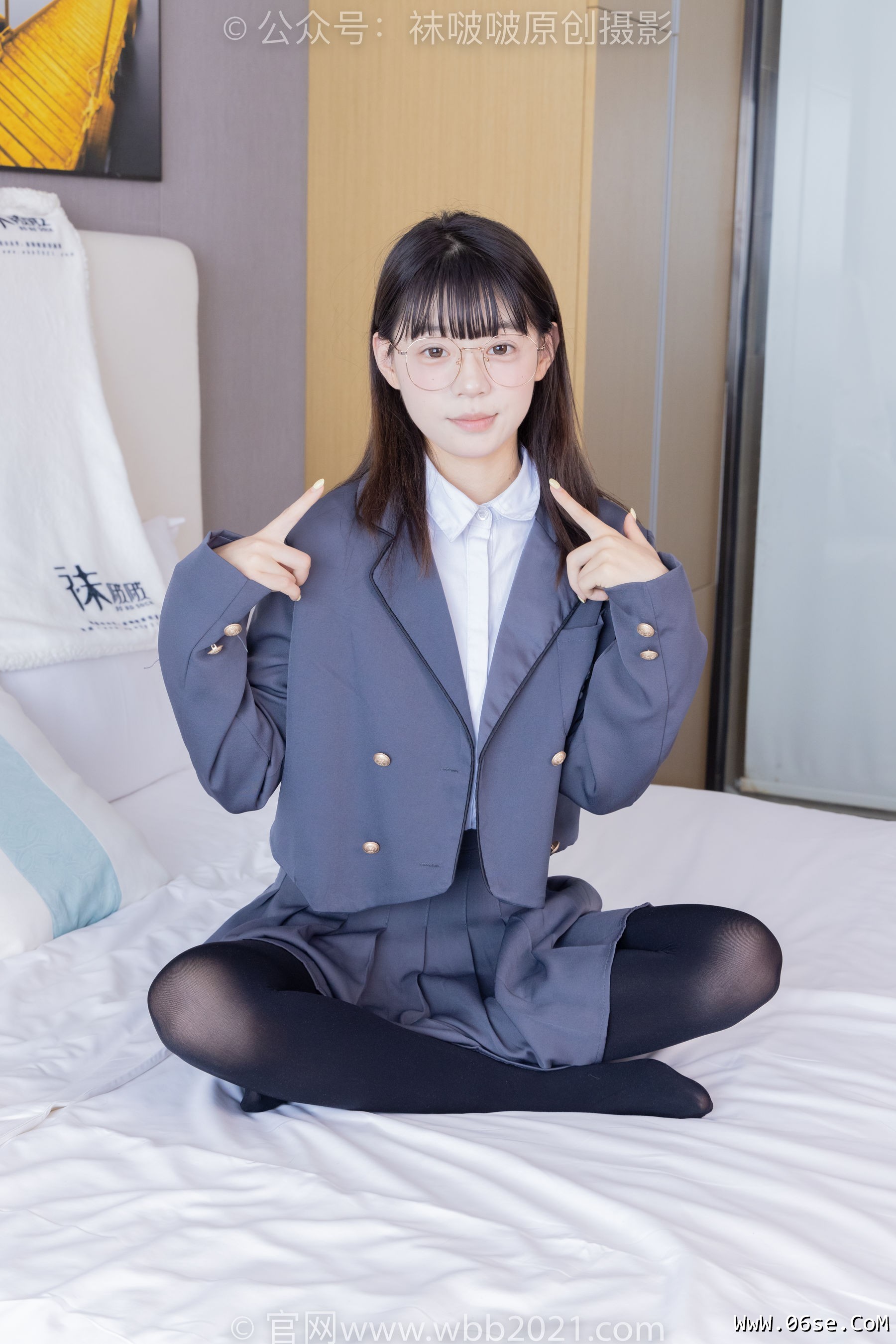 图片[9]-BoBoSocks袜啵啵 No.402 糯米 -皮鞋、厚黑丝、学院jk[140P]-六色网
