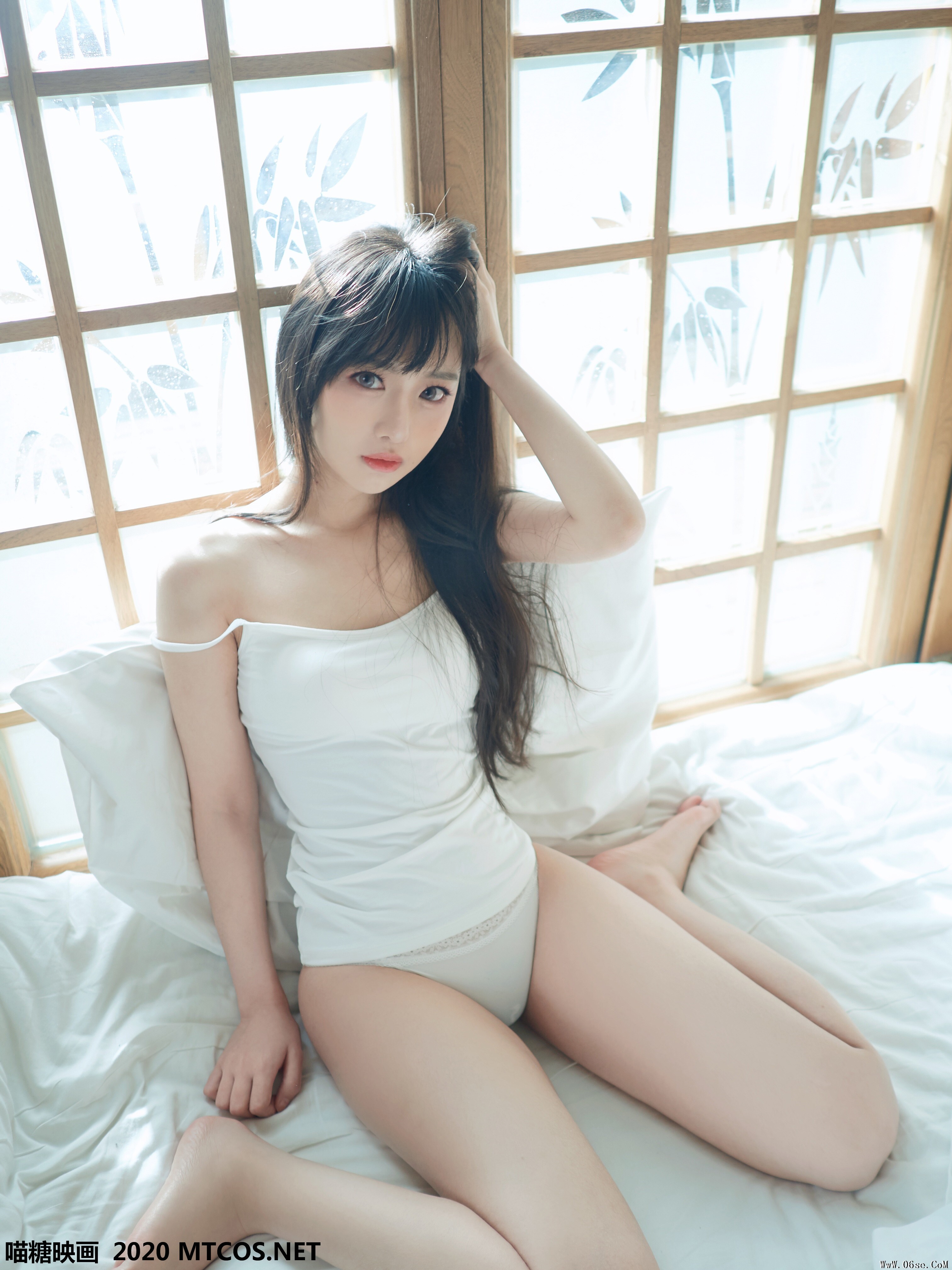 图片[22]-喵糖映画 VOL.143 日系白T私房[35P／180M]-六色网