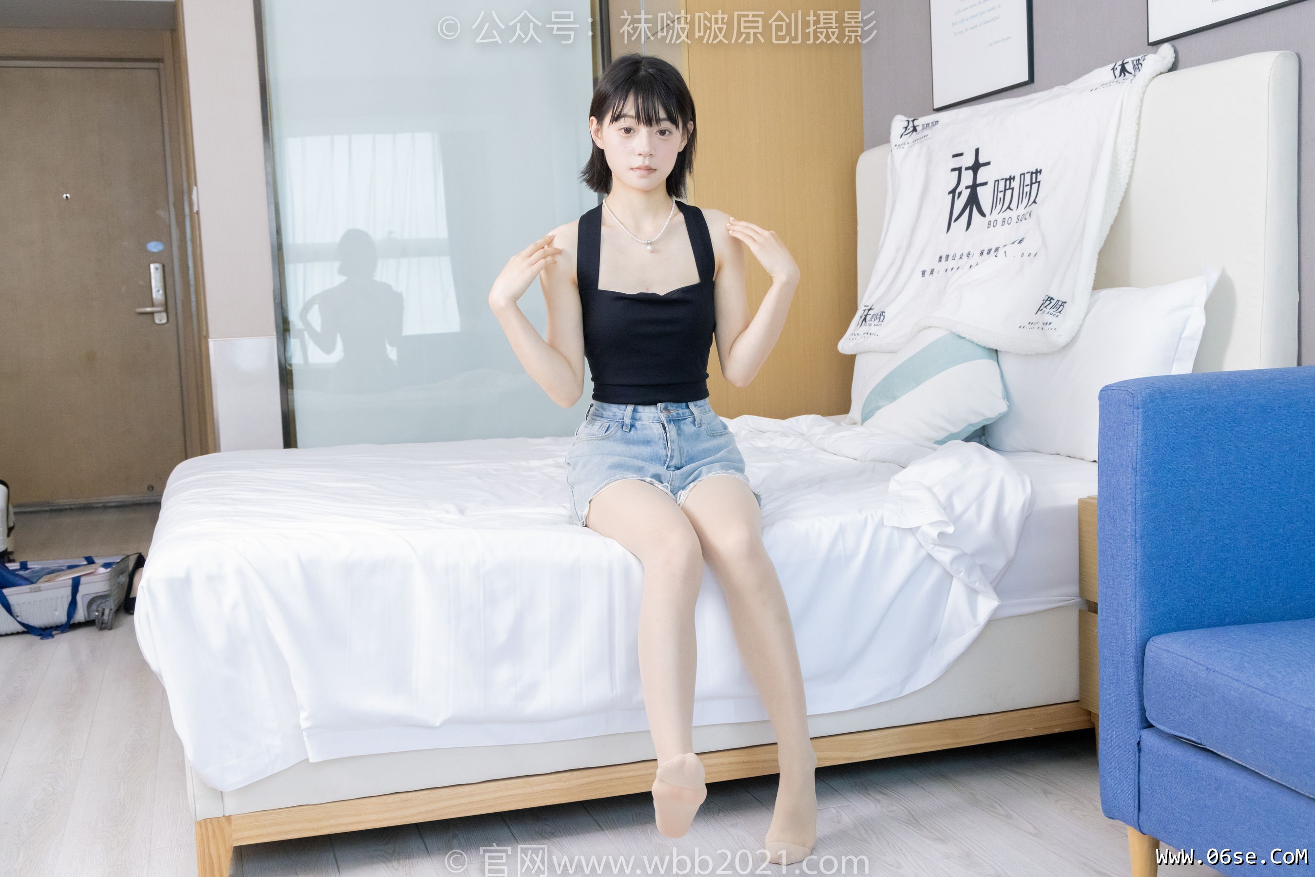 图片[41]-BoBoSocks袜啵啵 No.422 糯米 -长靴、白棉袜、肉丝[140P]-六色网