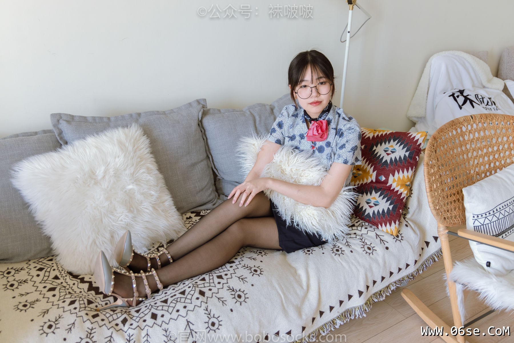 图片[33]-BoBoSocks袜啵啵 No.087 小甜豆-空姐制服、高跟鞋、黑丝[130P]-六色网