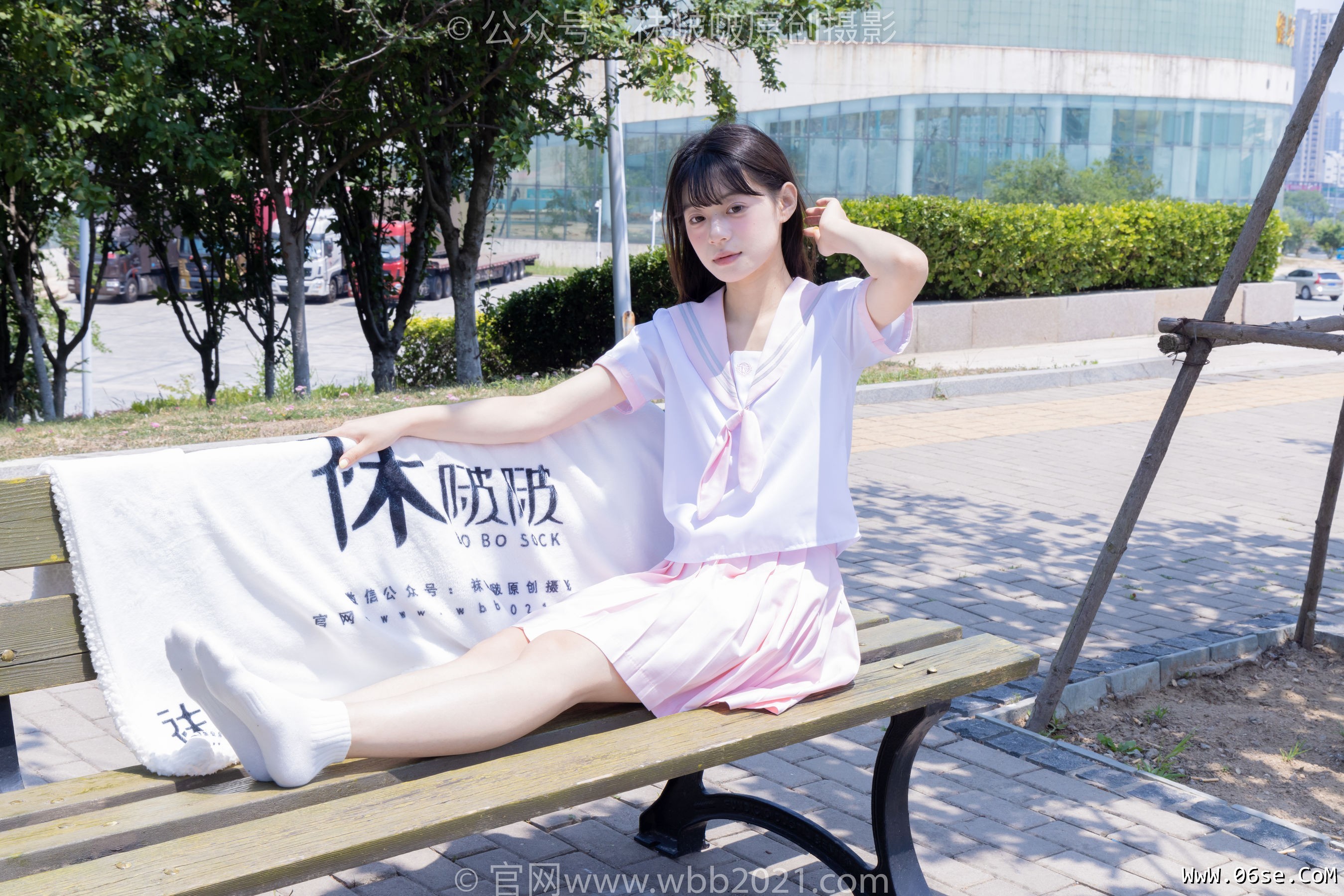 图片[22]-BoBoSocks袜啵啵 No.399 糯米 -皮鞋、白棉袜、jk制服[145P]-六色网