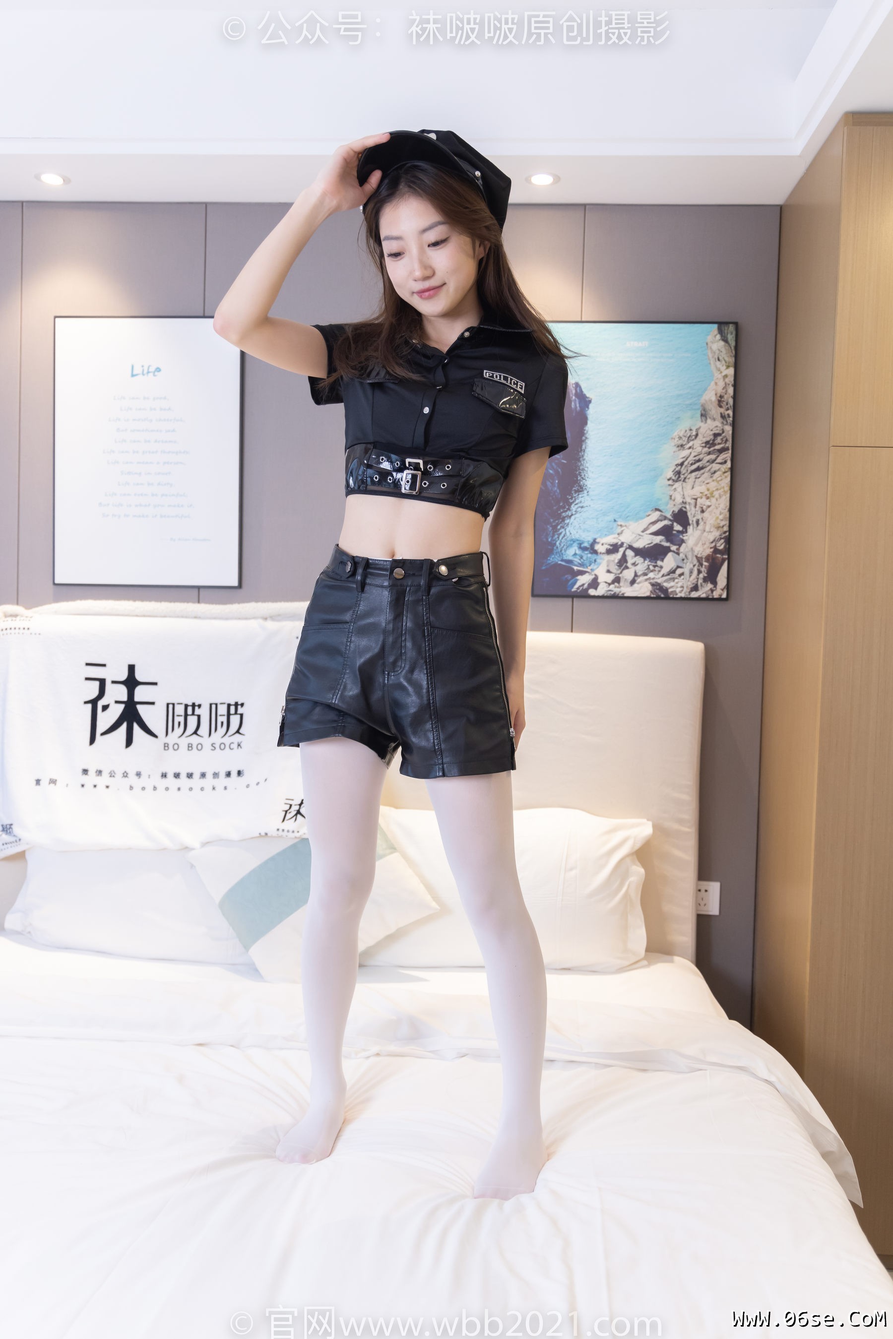 图片[42]-BoBoSocks袜啵啵 No.232 小沫-骑士靴、厚白丝、小女警[140P]-六色网