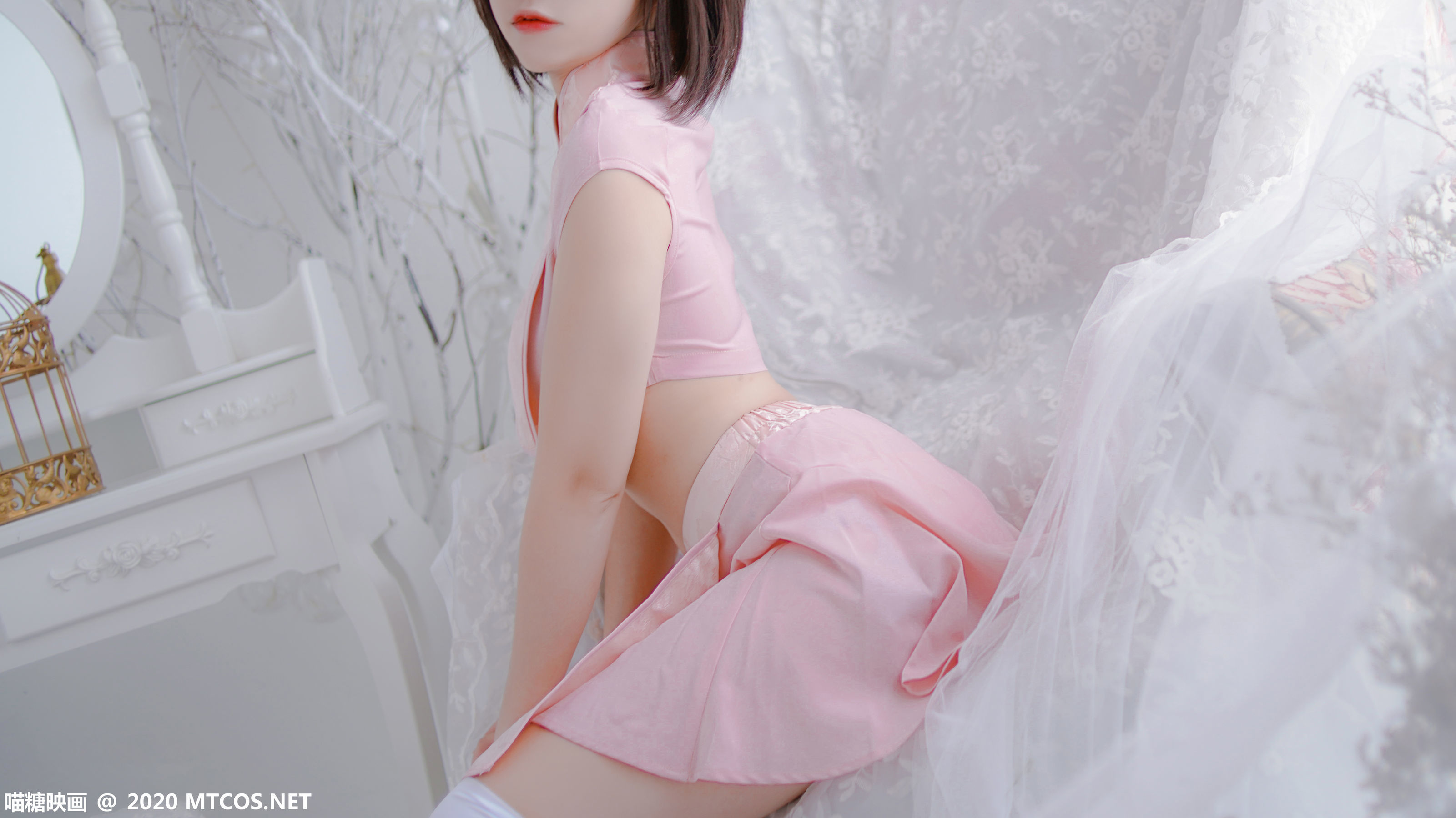 图片[20]-[喵糖映画] HML.026 粉系旗袍 [21P]-六色网