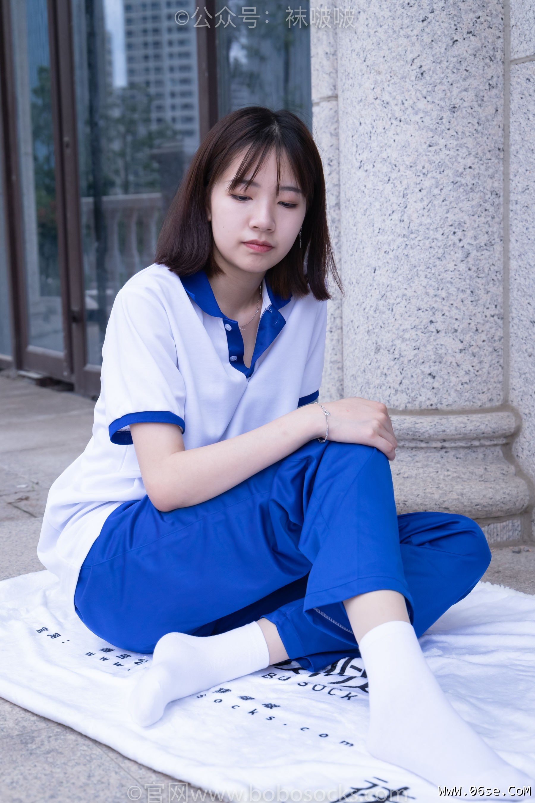 图片[60]-BoBoSocks袜啵啵 No.022 小甜豆-校服、贝壳头、白棉袜、肉丝[140P]-六色网