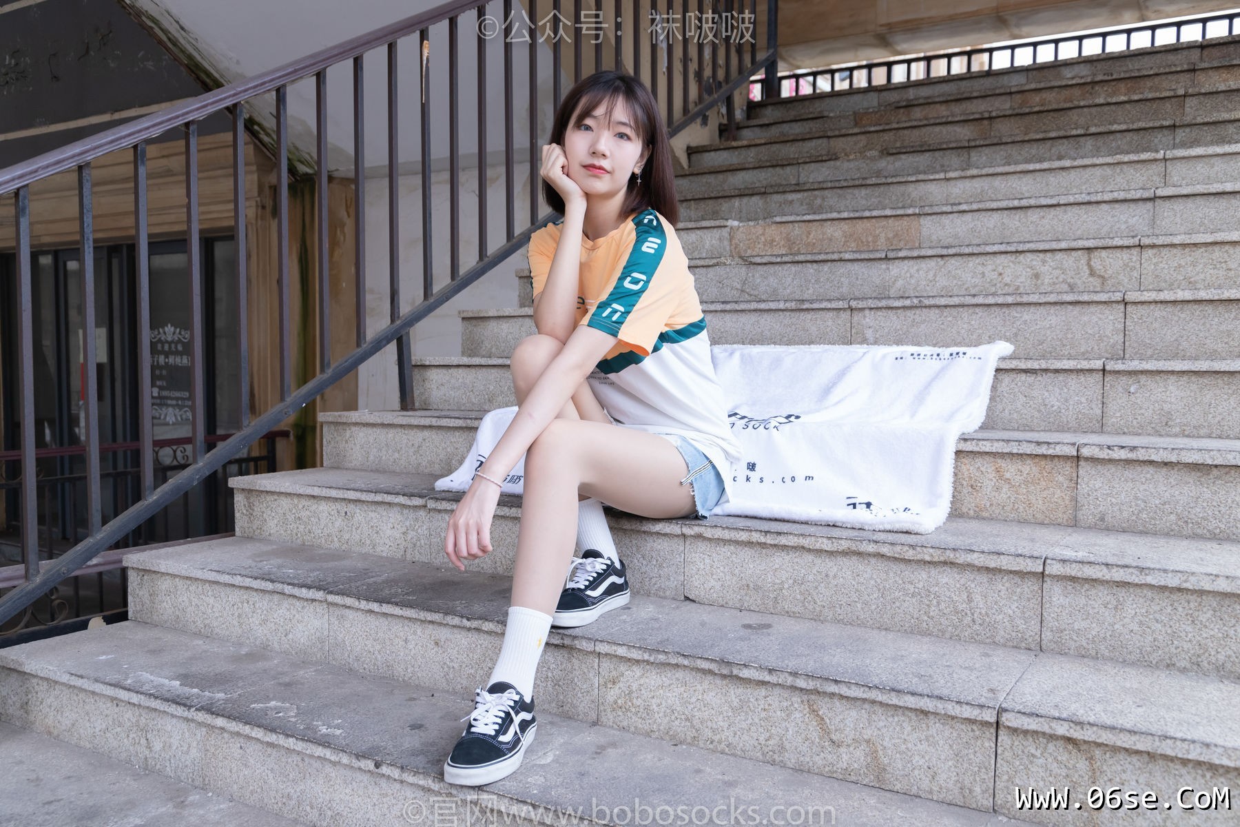 图片[16]-BoBoSocks袜啵啵 No.069 小甜豆-vans板鞋、白棉袜、肉丝[135P]-六色网