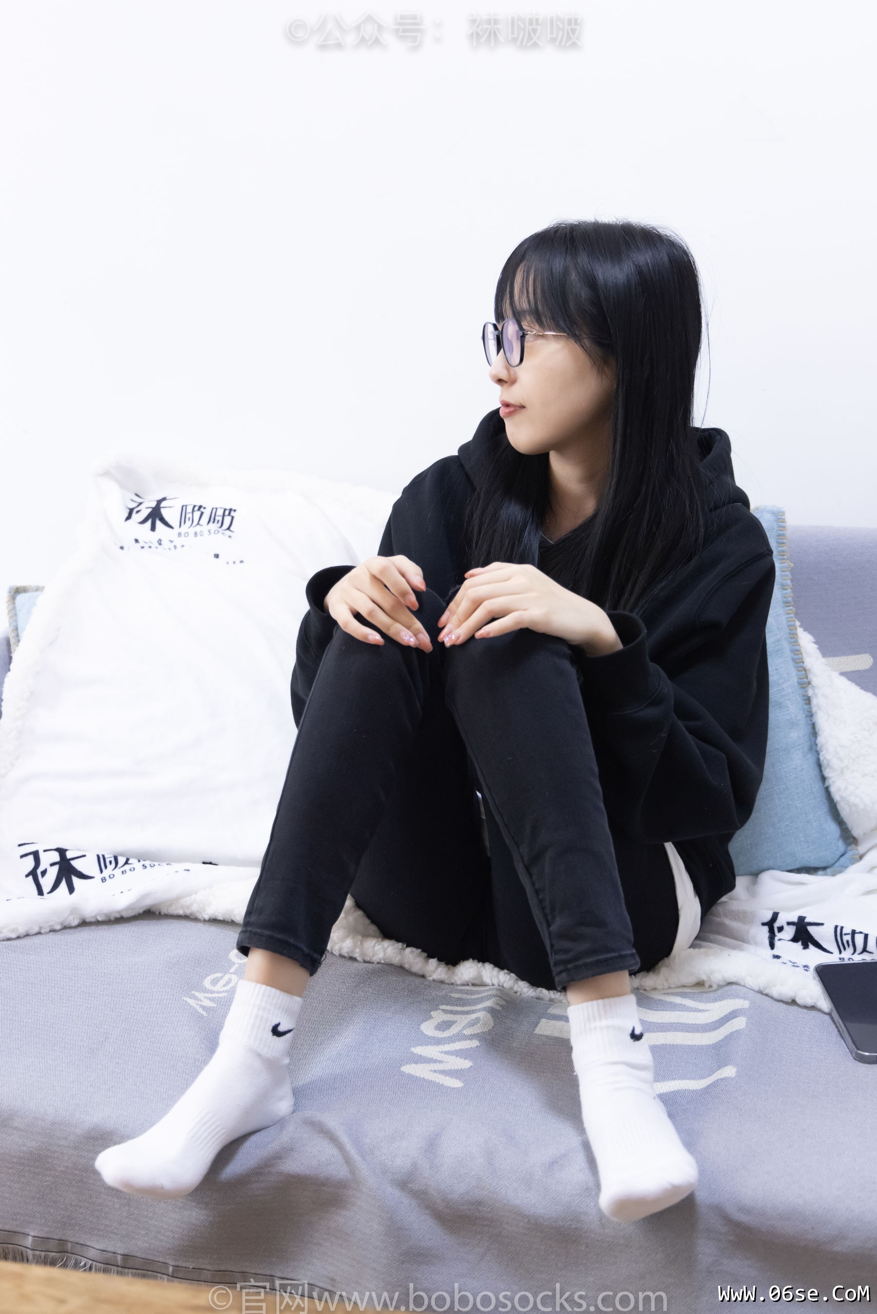 图片[68]-BoBoSocks袜啵啵 No.061 稚予-短靴、白棉袜、裸足[145P]-六色网
