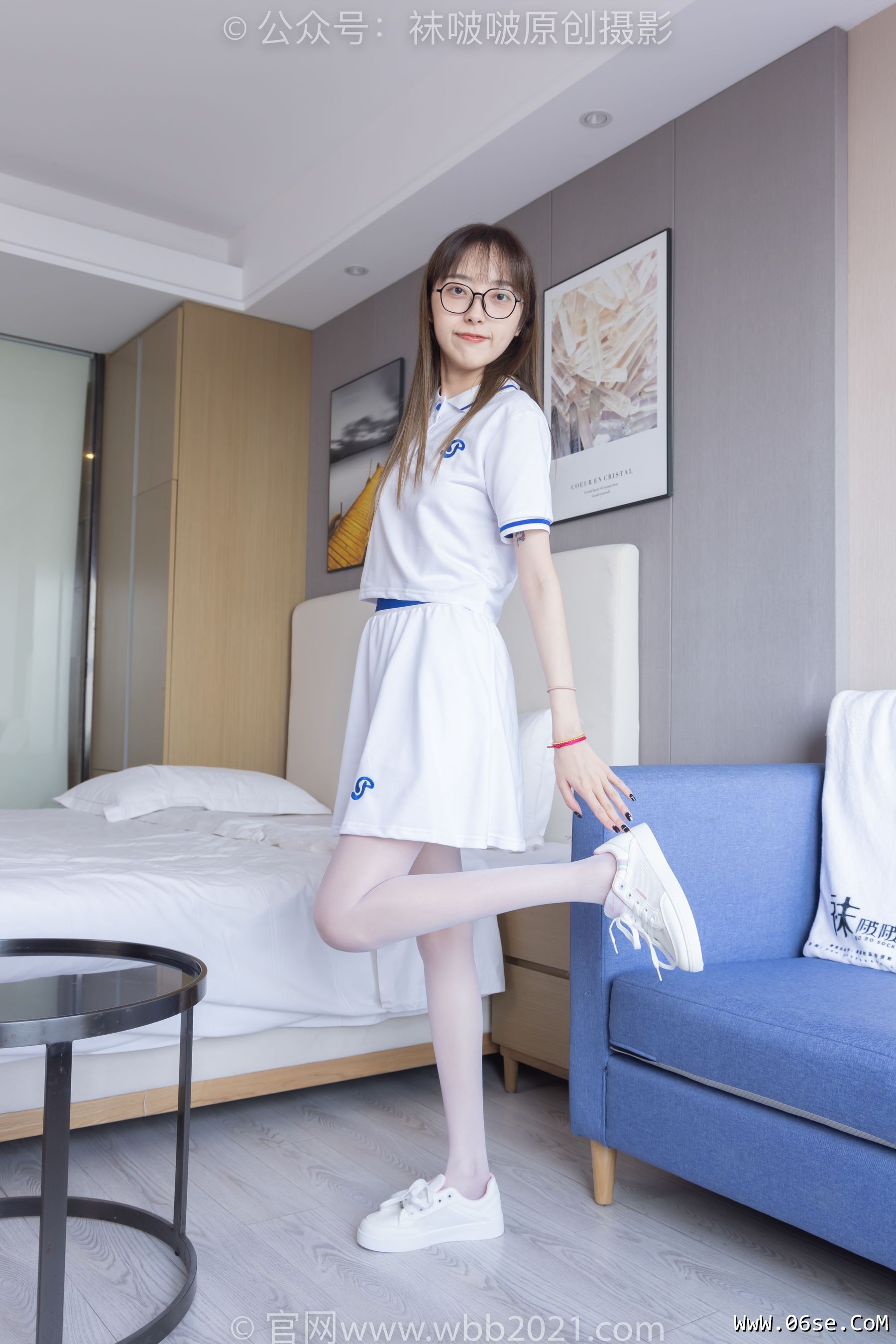 图片[107]-BoBoSocks袜啵啵 No.344 稚予 -板鞋、平底鞋、白丝[150P]-六色网