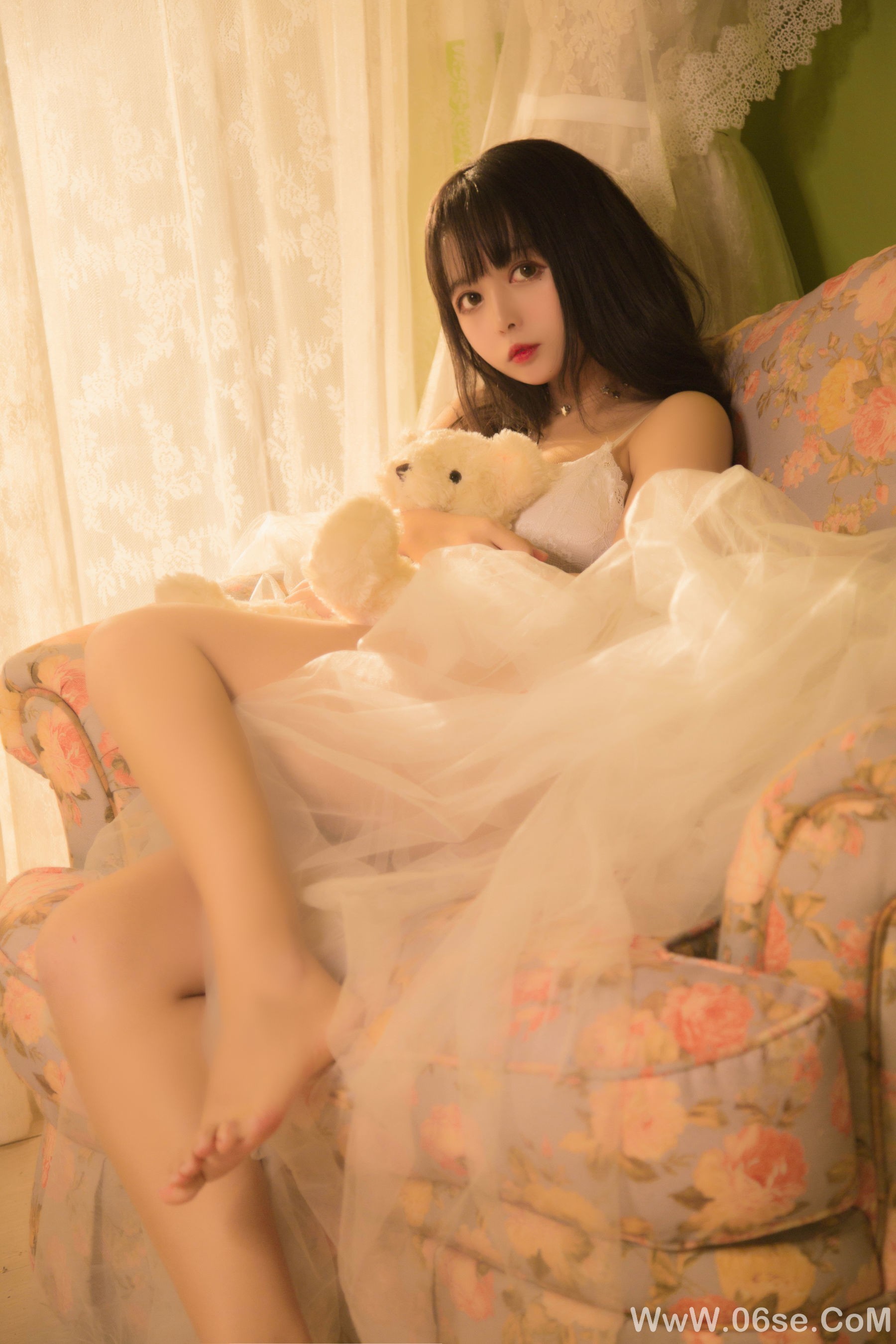 图片[10]-大眼萌妹黑猫猫OvO 少女写真[26P]-六色网