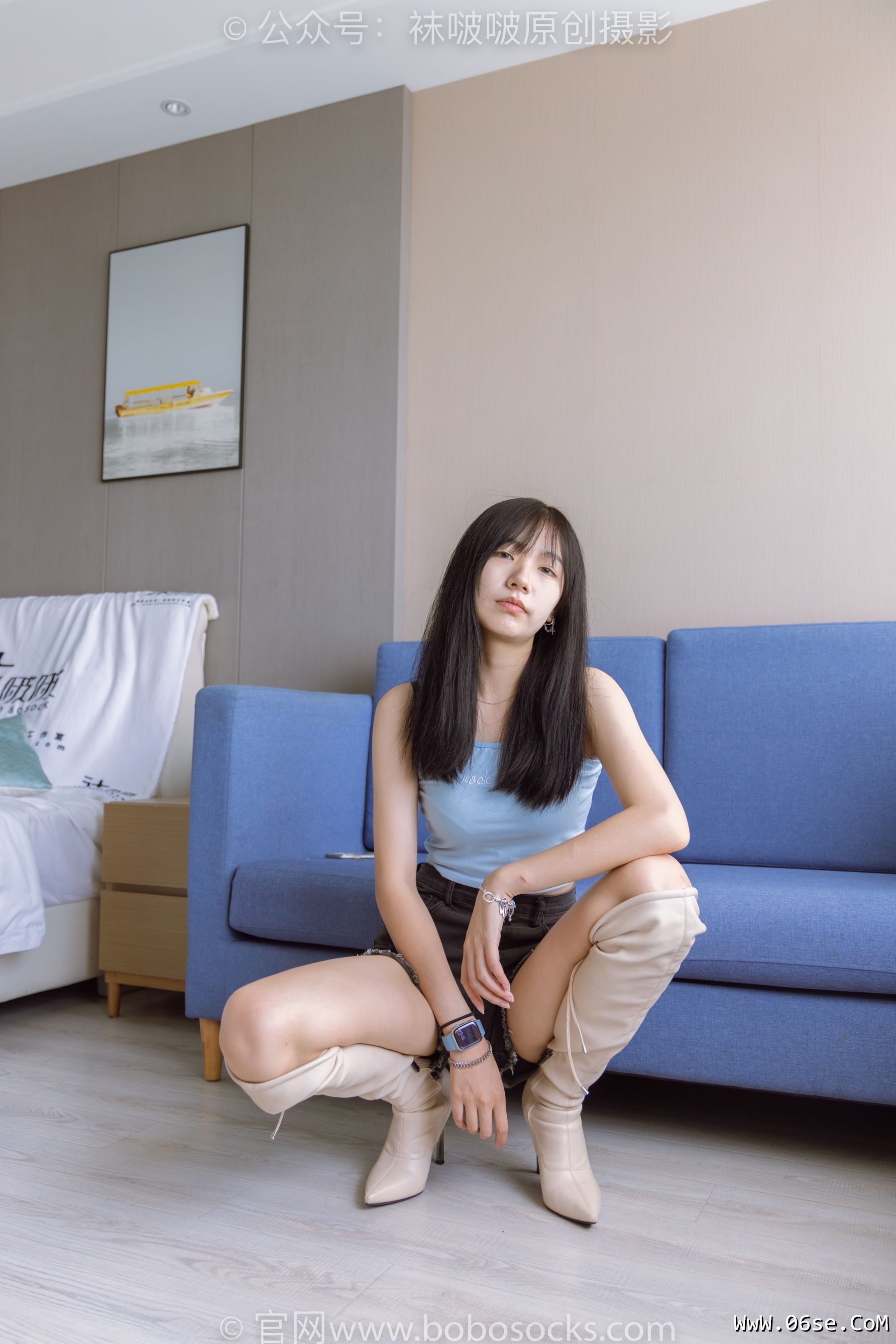 图片[97]-BoBoSocks袜啵啵 No.174 小甜豆-高跟长靴、白棉袜、裸足[178P]-六色网