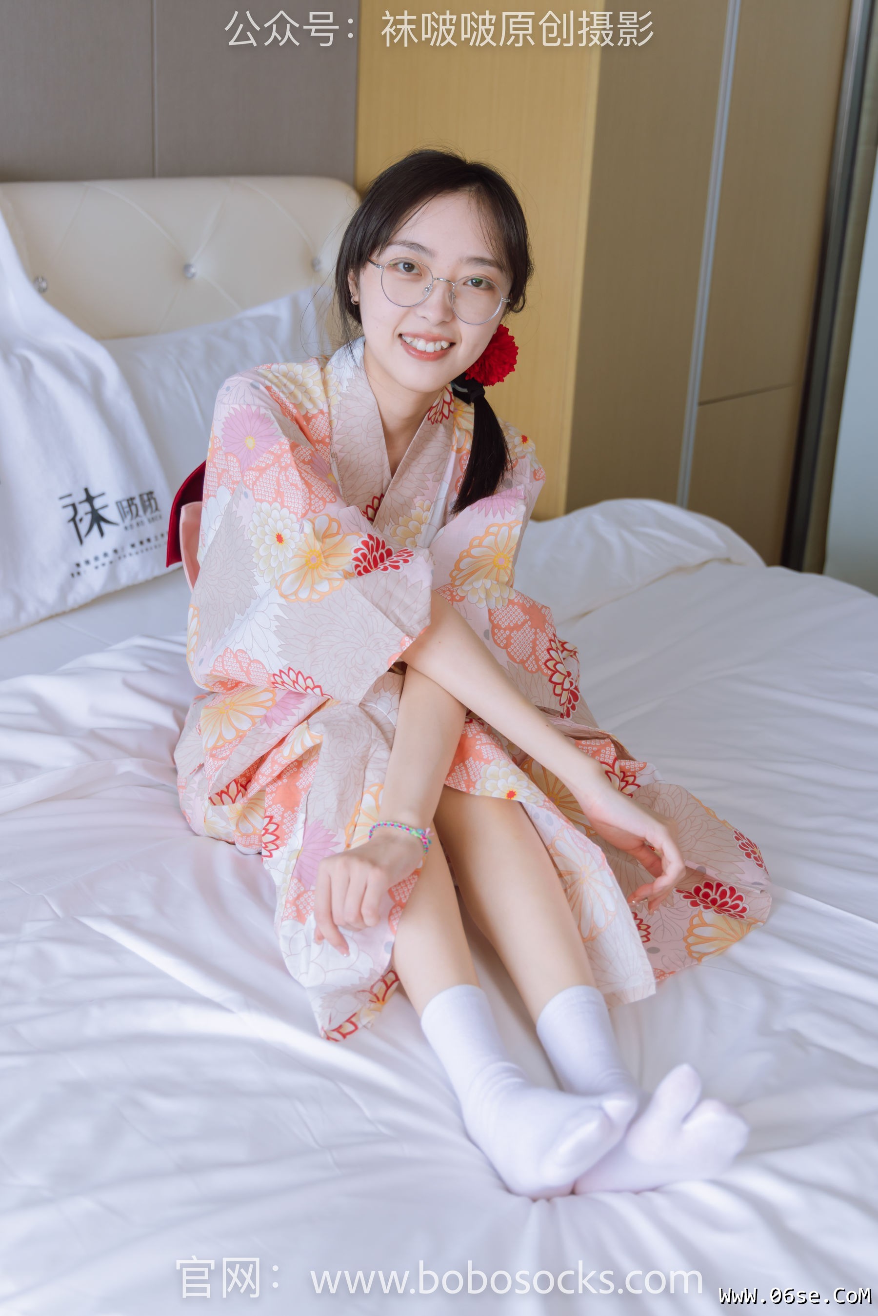 图片[154]-BoBoSocks袜啵啵 No.137 稚予-木屐、分指白棉袜、裸足、和风浴衣[170P]-六色网