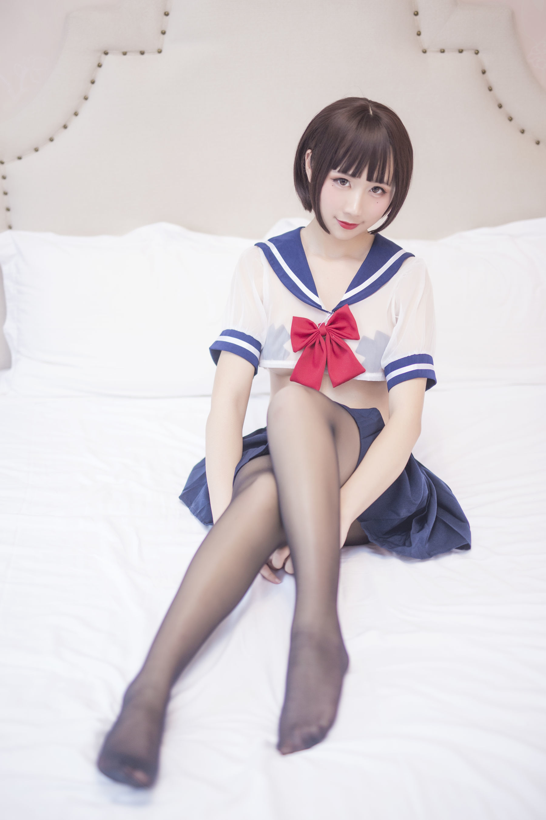 图片[17]-动漫博主九曲Jean JK透明制服[21P]-六色网