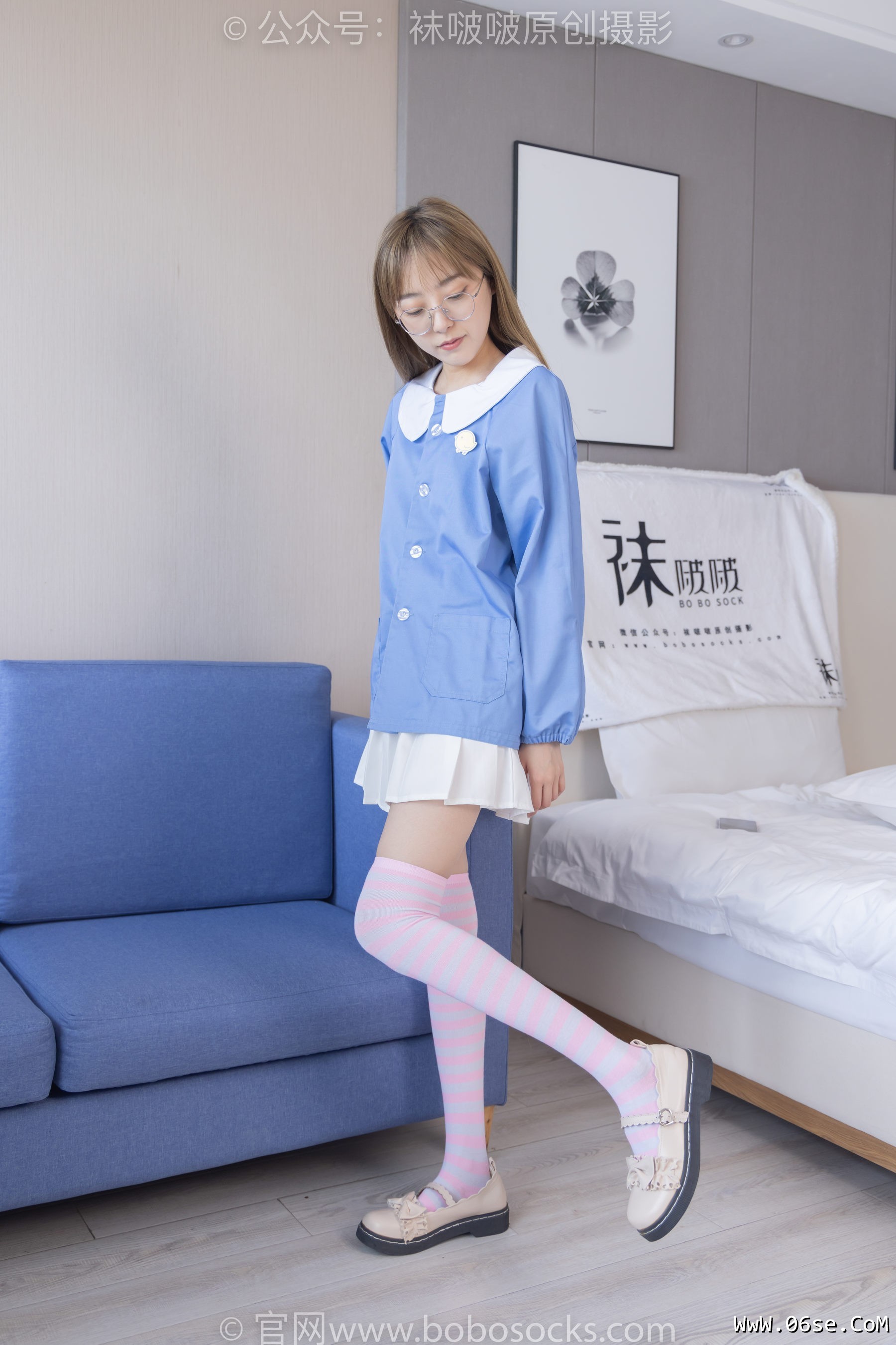 图片[54]-BoBoSocks袜啵啵 No.229 稚予-板鞋、皮鞋、两双大腿袜[155P]-六色网