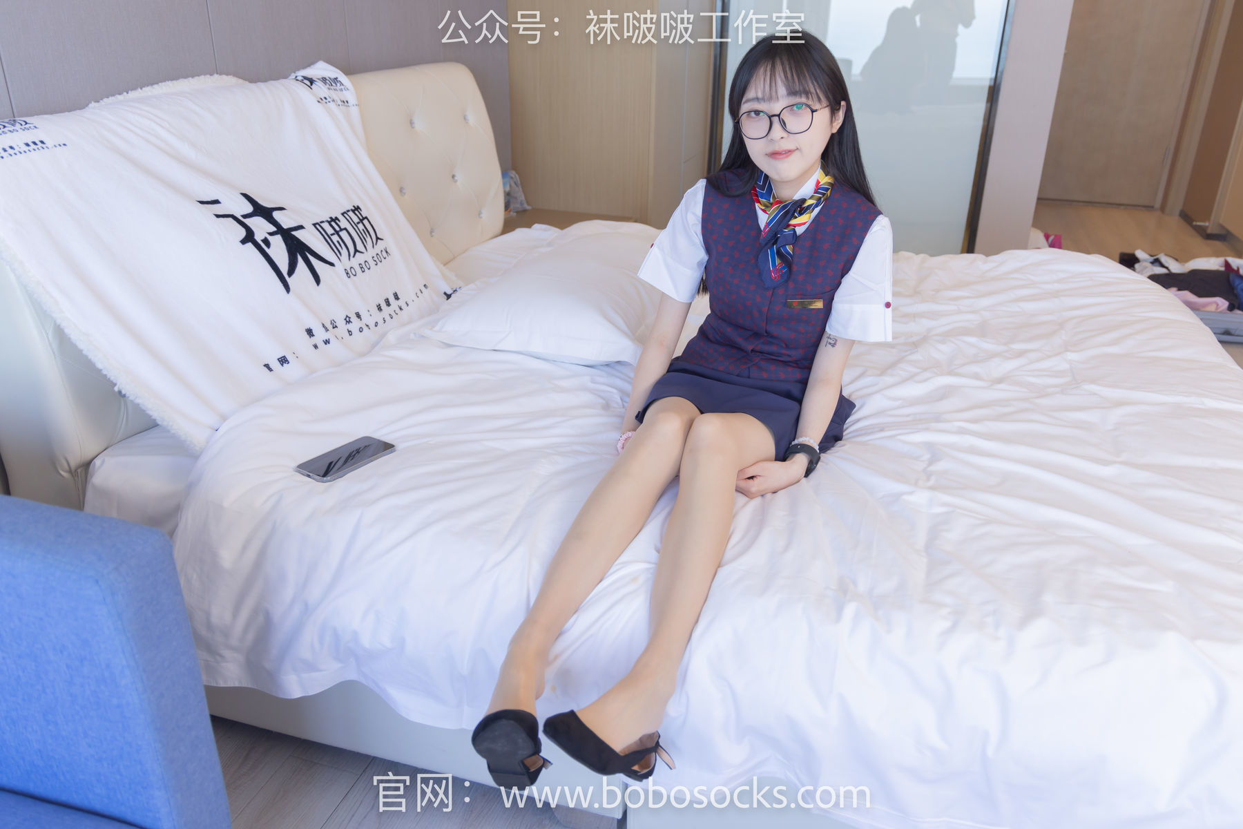 图片[49]-BoBoSocks袜啵啵 No.115 稚予-平底鞋、肉丝、空姐制服[136P]-六色网