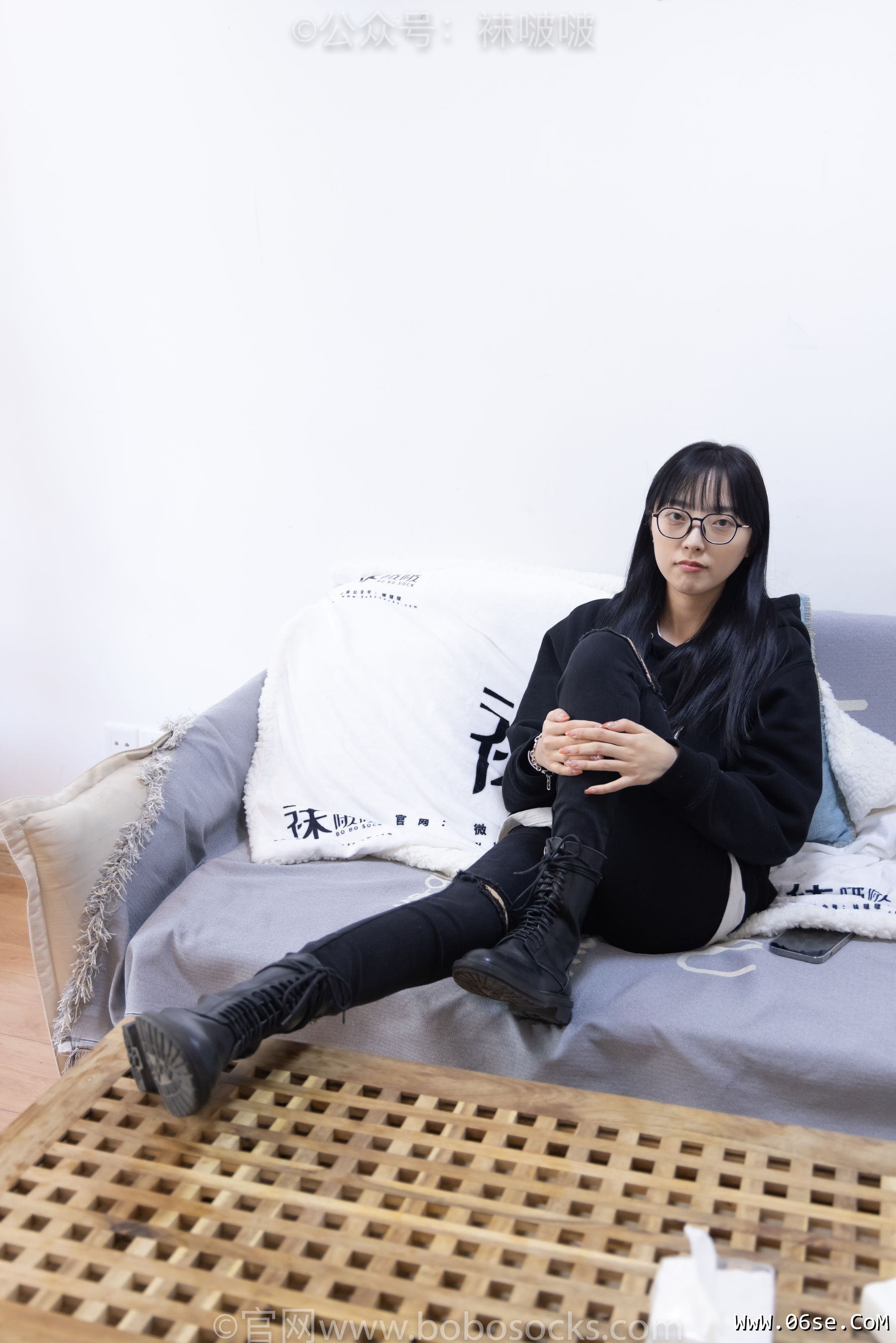 图片[42]-BoBoSocks袜啵啵 No.061 稚予-短靴、白棉袜、裸足[145P]-六色网