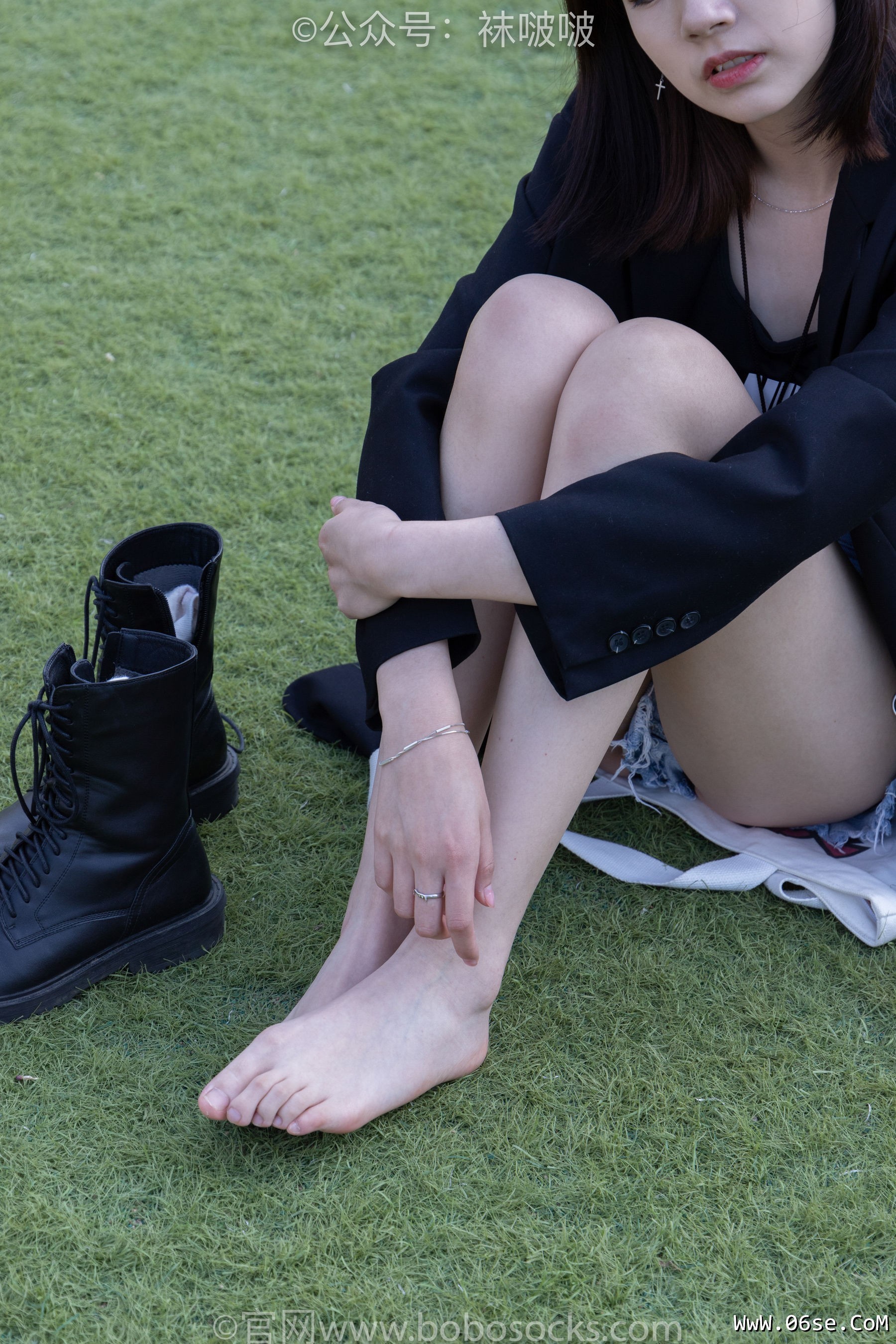 图片[90]-BoBoSocks袜啵啵 No.010 小甜豆-马丁靴、白色短棉袜、裸足[117P]-六色网
