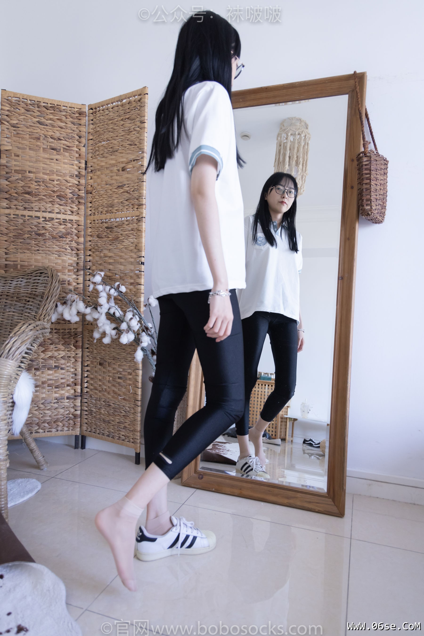 图片[48]-BoBoSocks袜啵啵 No.044 稚予-贝壳头、匡威帆布鞋、短肉丝[154P]-六色网