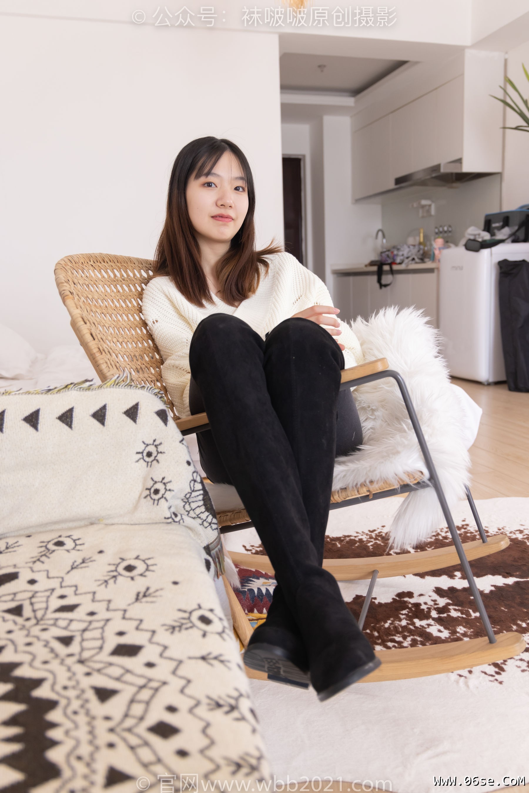 图片[77]-BoBoSocks袜啵啵 No.326 小甜豆 -长靴、油亮灰丝、裤里丝[155P]-六色网