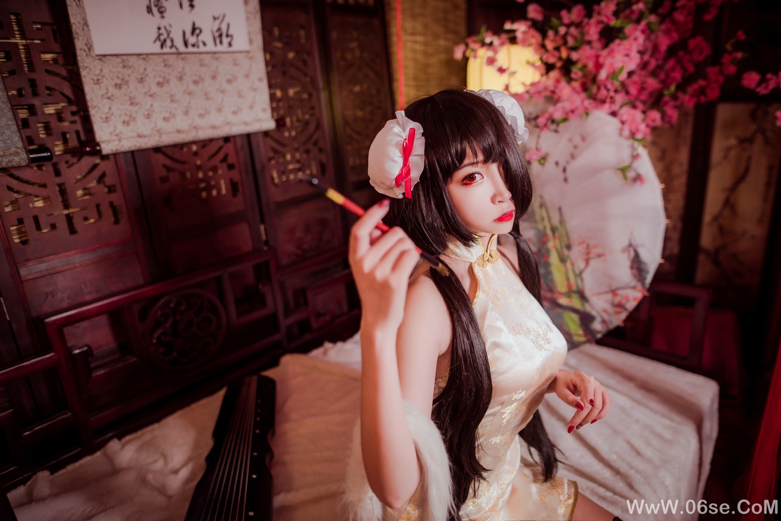 图片[10]-人气Coser二佐Nisa 狂三旗袍[31P]-六色网