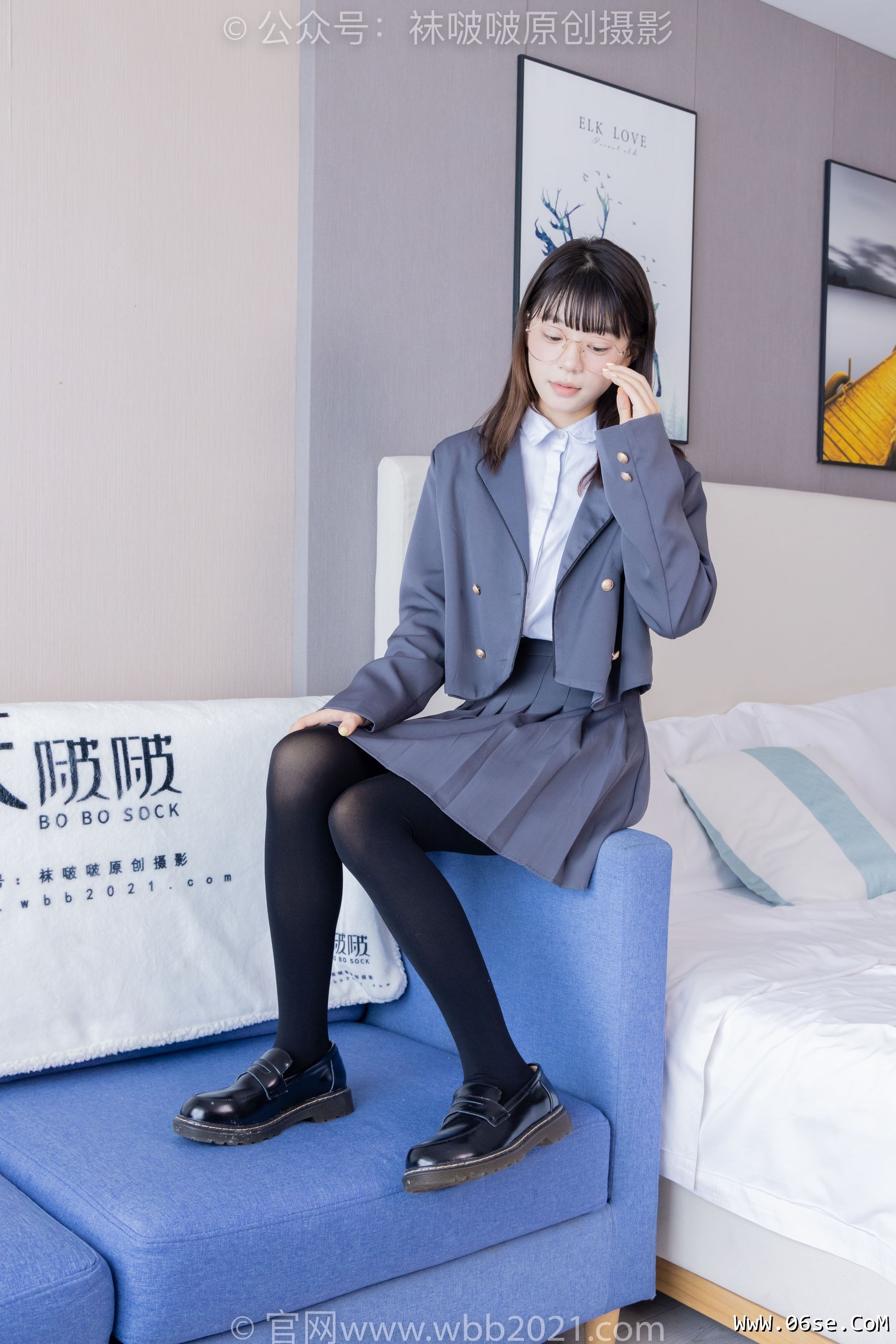 图片[69]-BoBoSocks袜啵啵 No.402 糯米 -皮鞋、厚黑丝、学院jk[140P]-六色网