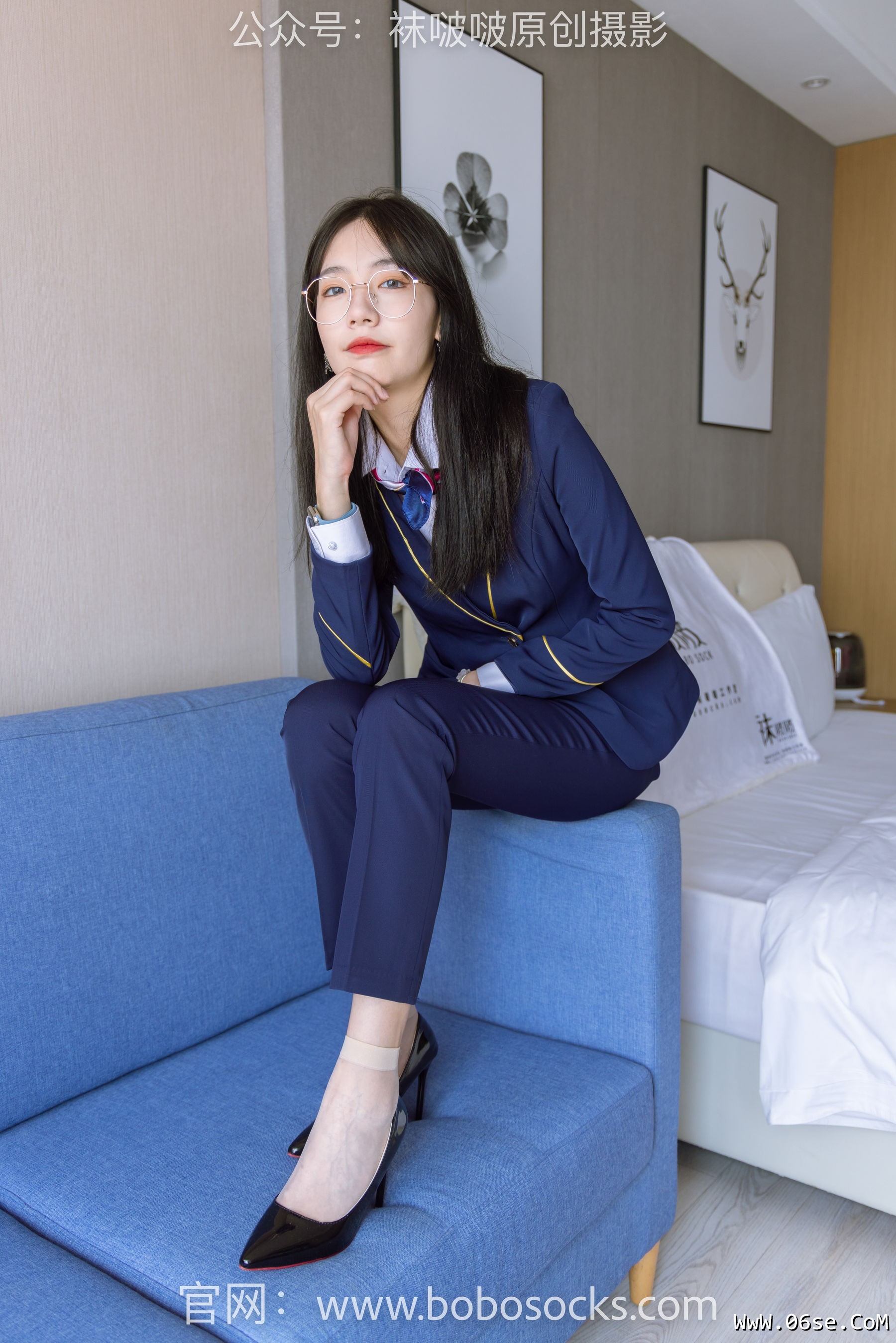 图片[60]-BoBoSocks袜啵啵 No.139 小甜豆-高跟鞋、短肉丝、空姐制服[140P]-六色网