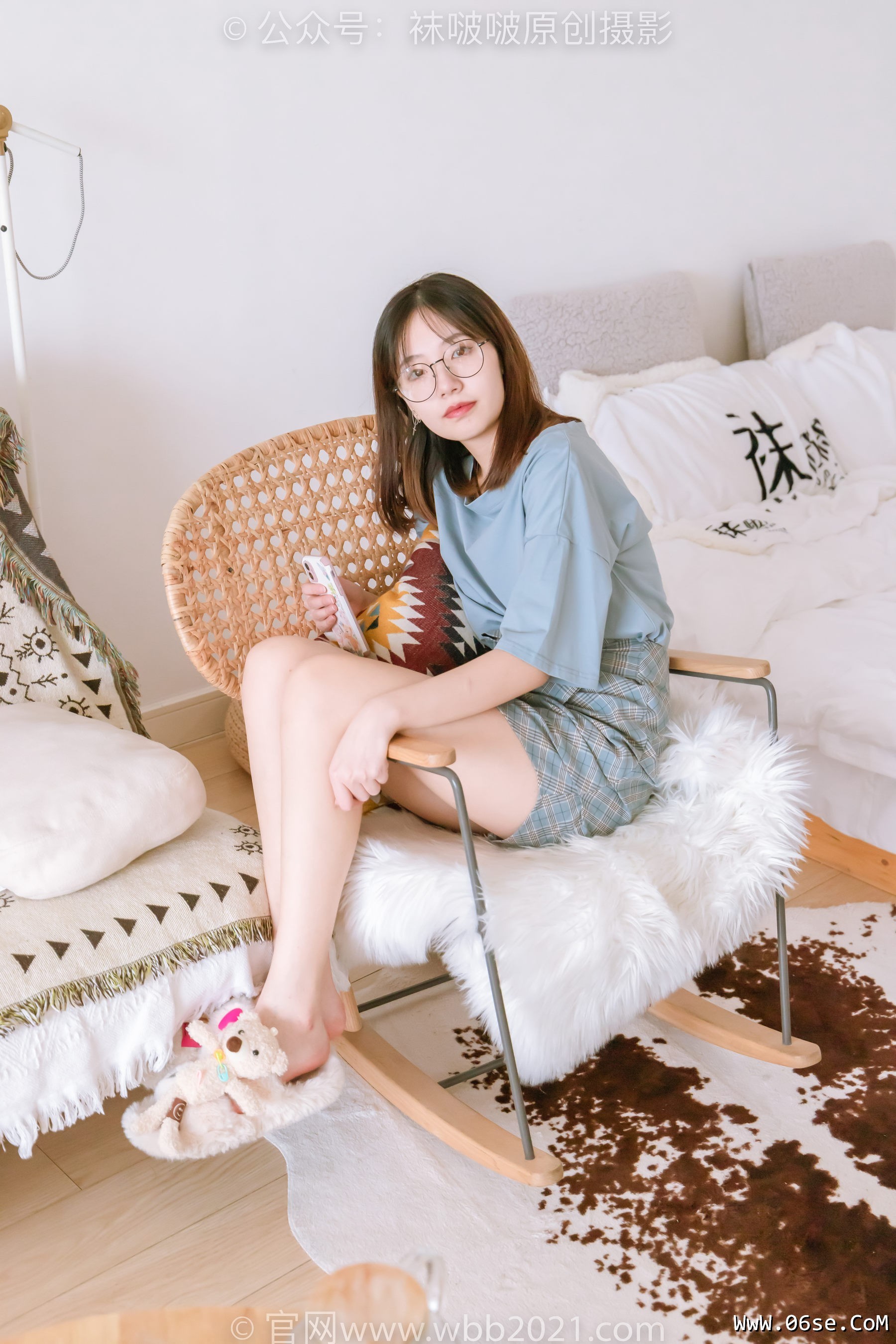 图片[128]-BoBoSocks袜啵啵 No.239 小甜豆-棉拖鞋、灰丝、裸足[140P]-六色网