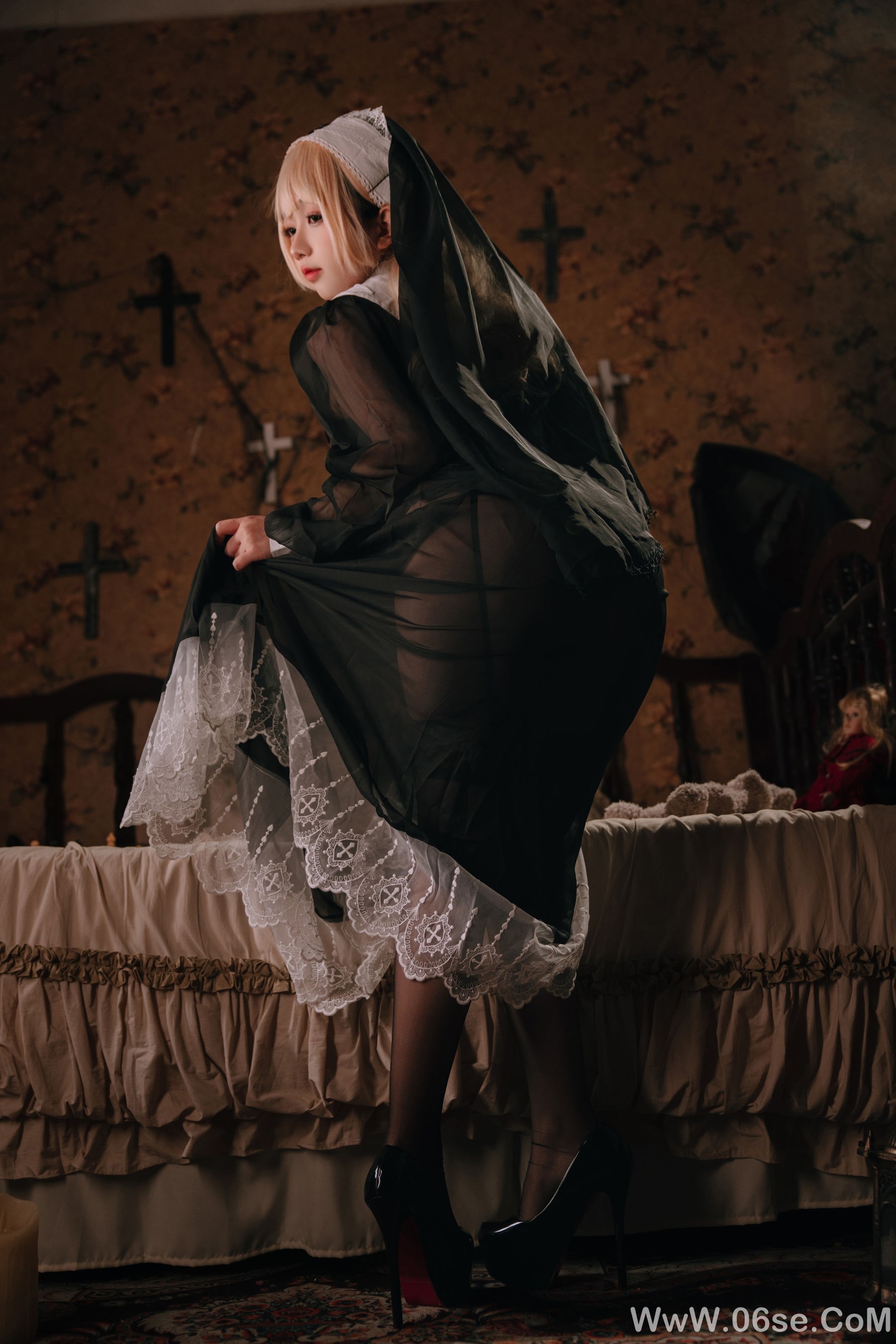图片[7]-Cosplay日奈娇 – 禁忌修女[160P]-六色网