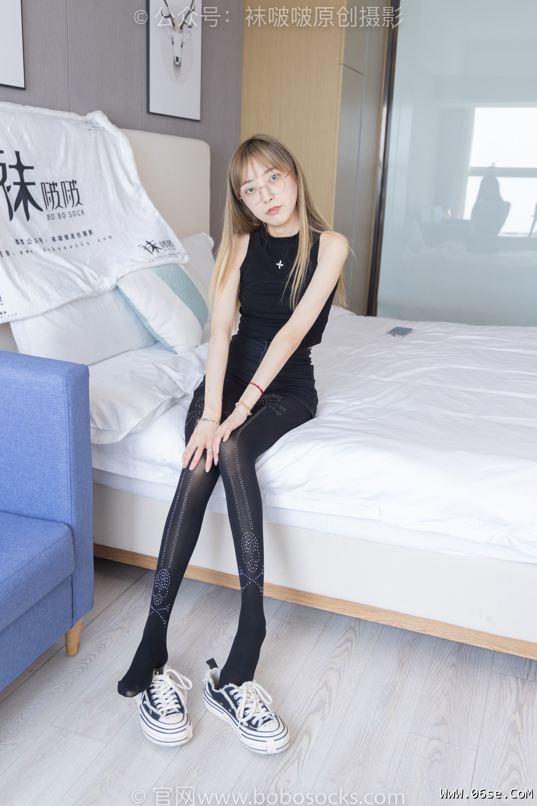 图片[9]-BoBoSocks袜啵啵 No.219 稚予-板鞋、拖鞋、厚黑丝、蕾丝黑丝[140P]-六色网